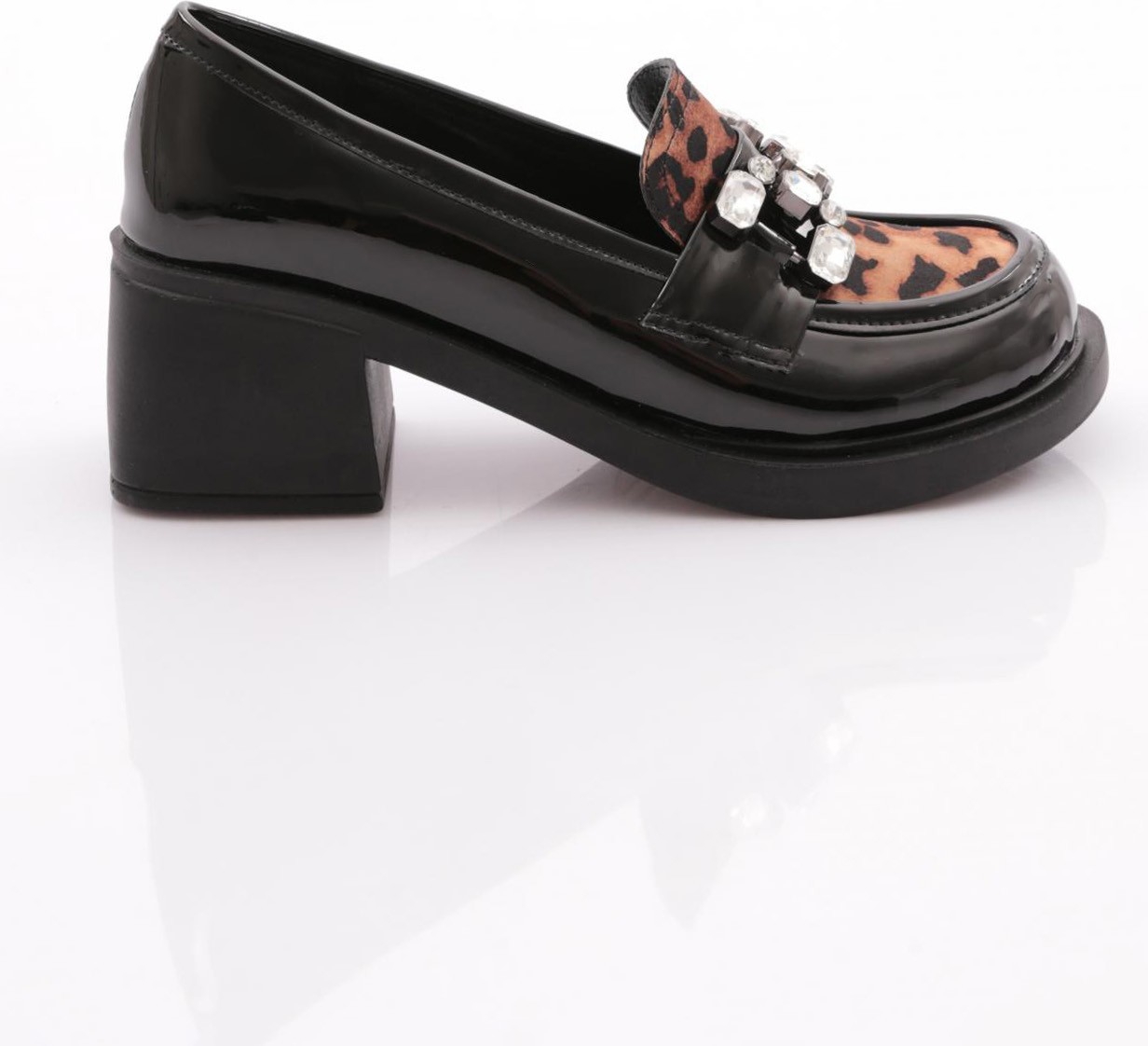DGN 2103 Taş Tokali Loafer Kadin Ayakkabi