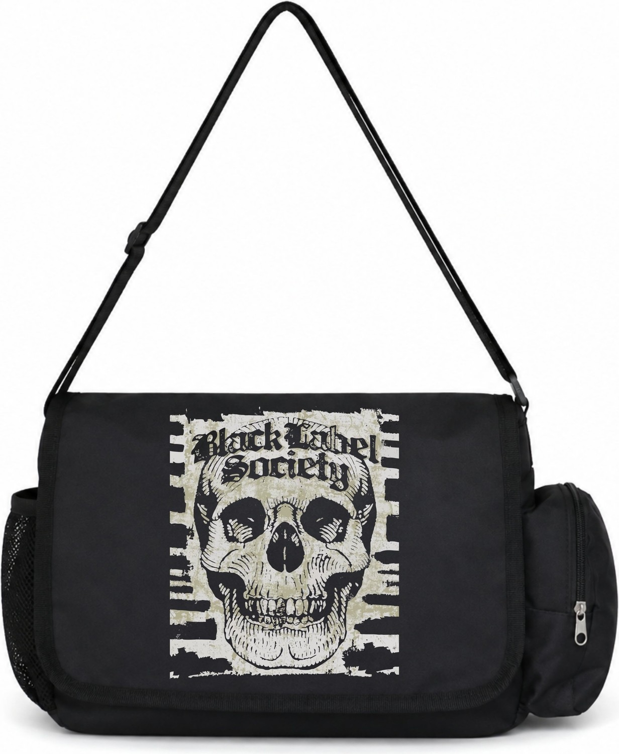 Sevbano Black Label Society Rock Metal Müzik Grubu Baskılı Unisex Okul,spor,ofis Çok Amaçlı Postacı Çantası