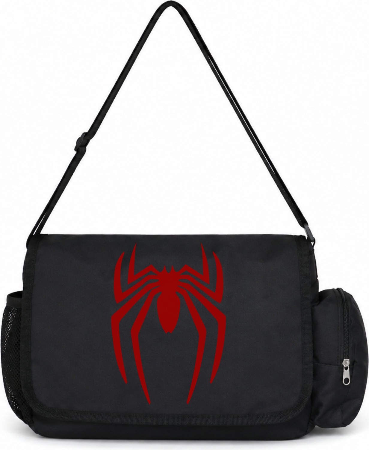 Sevbano Spider-Man Örümcek Adam Film Kahramanı Baskılı Unisex Okul, Spor, Ofis Çok Amaçlı Postacı Çantası