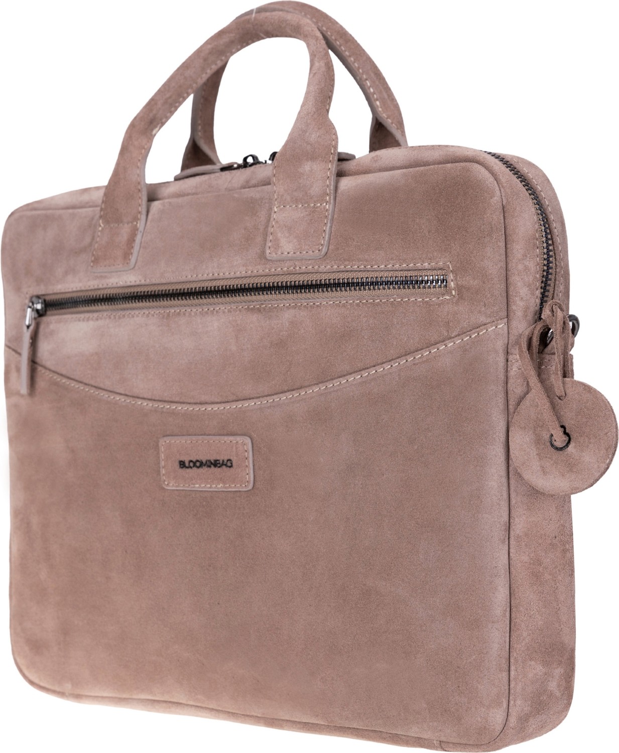 BloominBag Sand Still Hakiki Süet Deri 13-14 Inç Macbook/laptop Çantası görsel 2