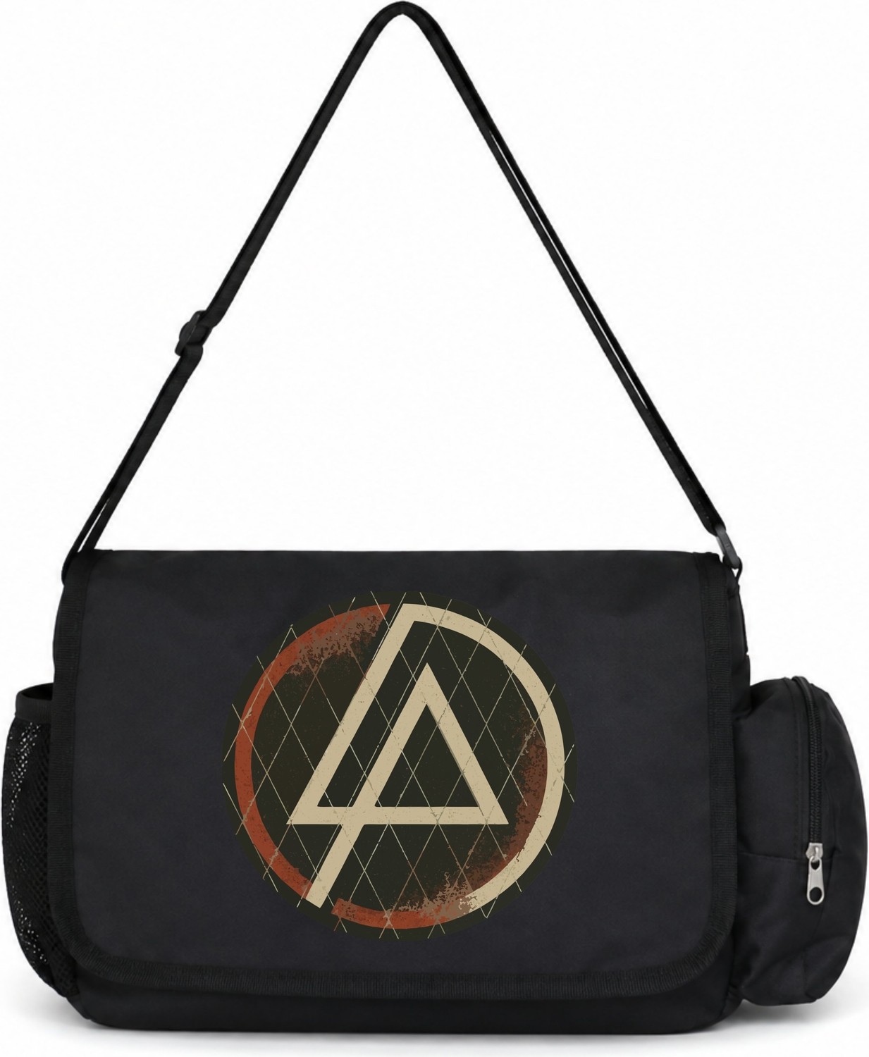 Sevbano Linkin Park Rock Metal Müzik Grubu Baskılı Unisex Okul, Spor, Ofis Çok Amaçlı Postacı Çantası