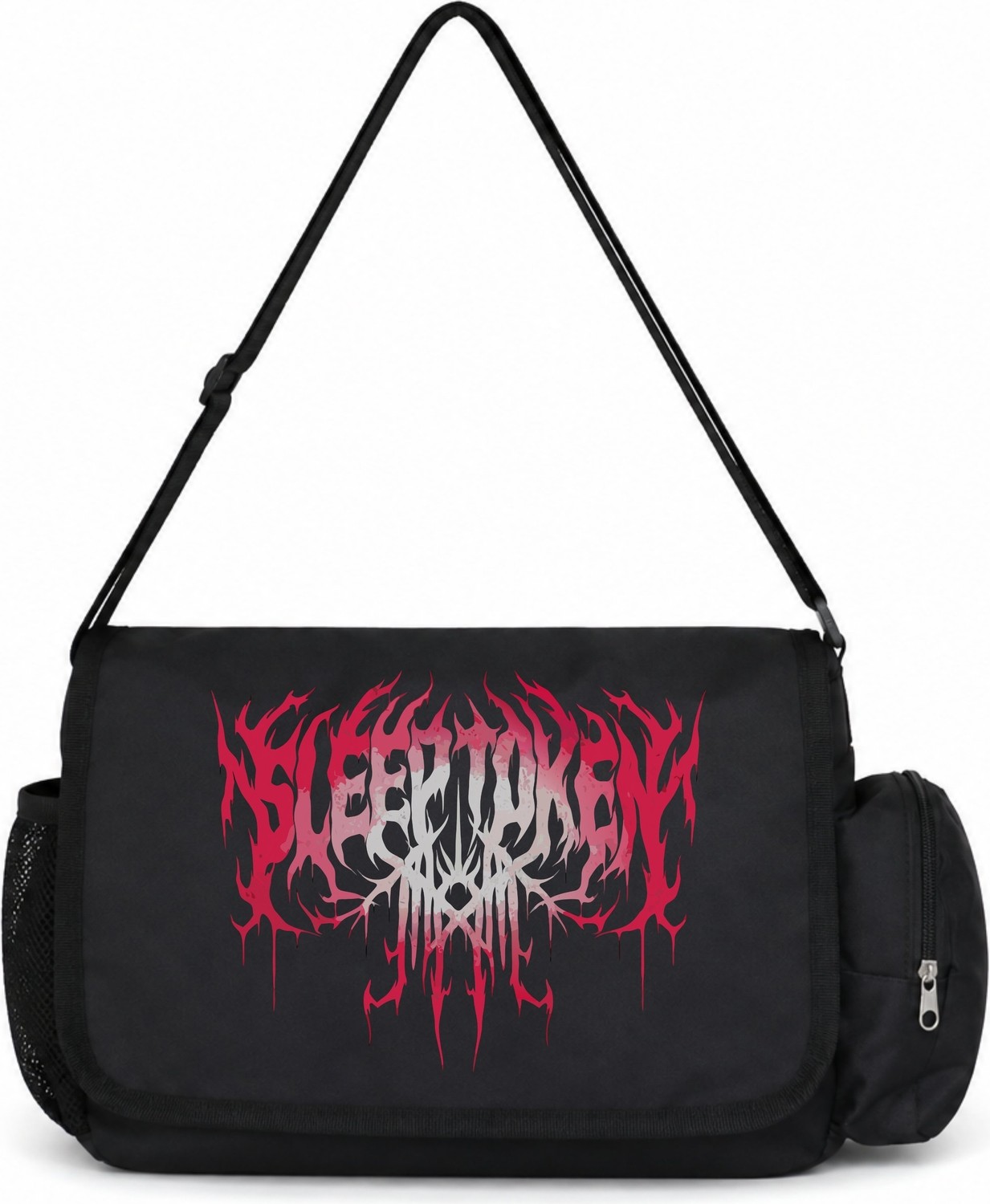 Sevbano Sleep Token Rock Metal Müzik Grubu Baskılı Unisex Okul, Spor, Ofis Çok Amaçlı Postacı Çantası