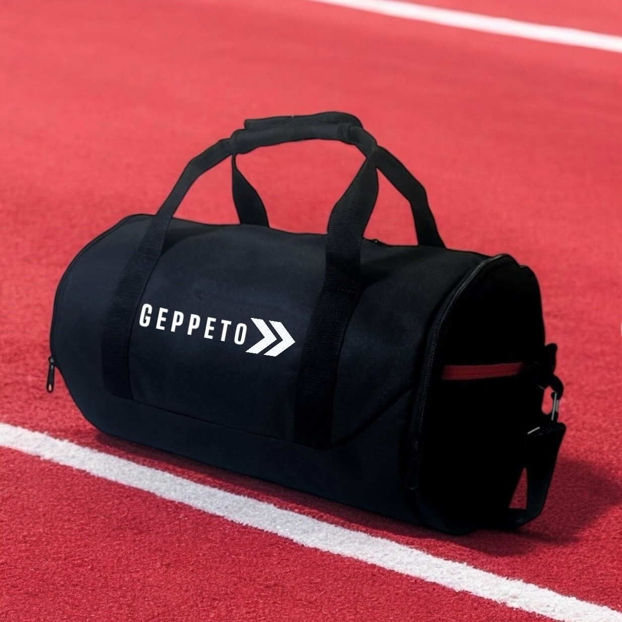 My Geppeto Bag Unisex, Askılı, Seyahat, Günlük, Fitness Silindir Spor Çantası ve Ayakkabı Filesi görsel 4