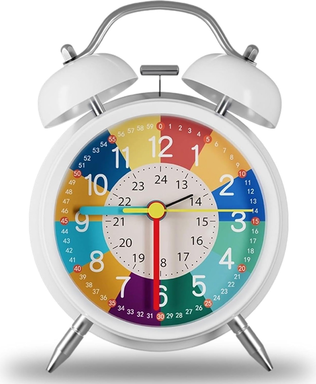 OEM Eğitici Çocuk Alarm Saati | Renkli Öğretici Saat 12/24 Sistem Sessiz Mekanizma Kolay Okuma