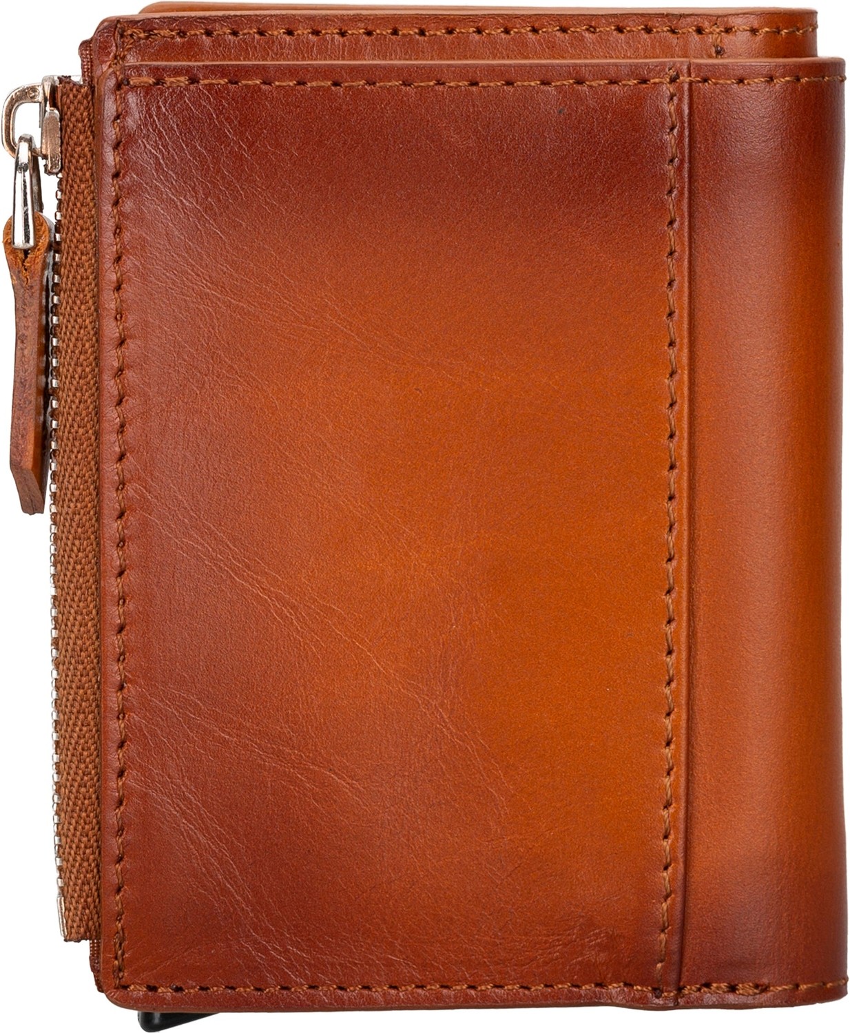 BloominBag Siena Classic Tan Mekanizmalı Deri Cüzdan & Kartlık (Rfıd Korumalı) görsel 2