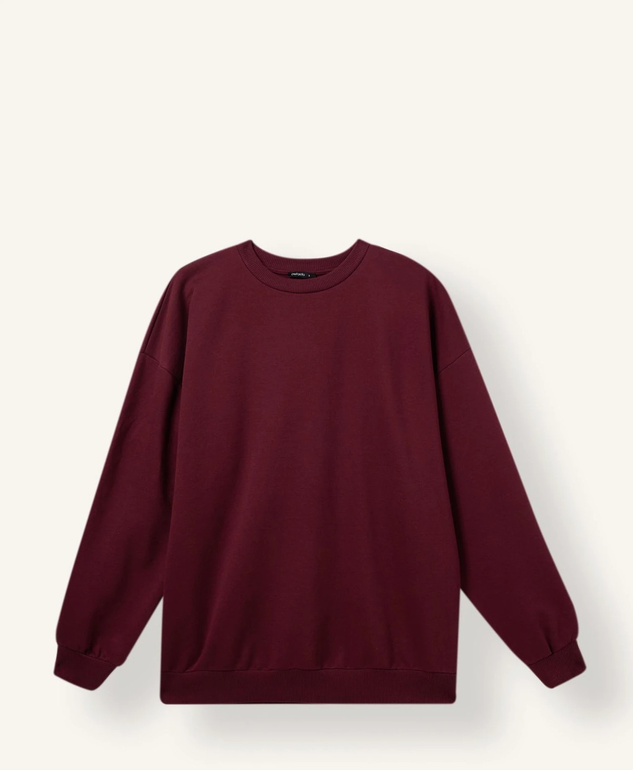 DeFacto Oversize Bisiklet Yaka Basic Kalın Sweatshirt F9628AX26AU görsel 6