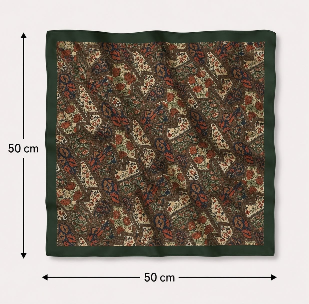 Revam Collection Etnik Desen Bandana Fular Şal 50X50 görsel 3
