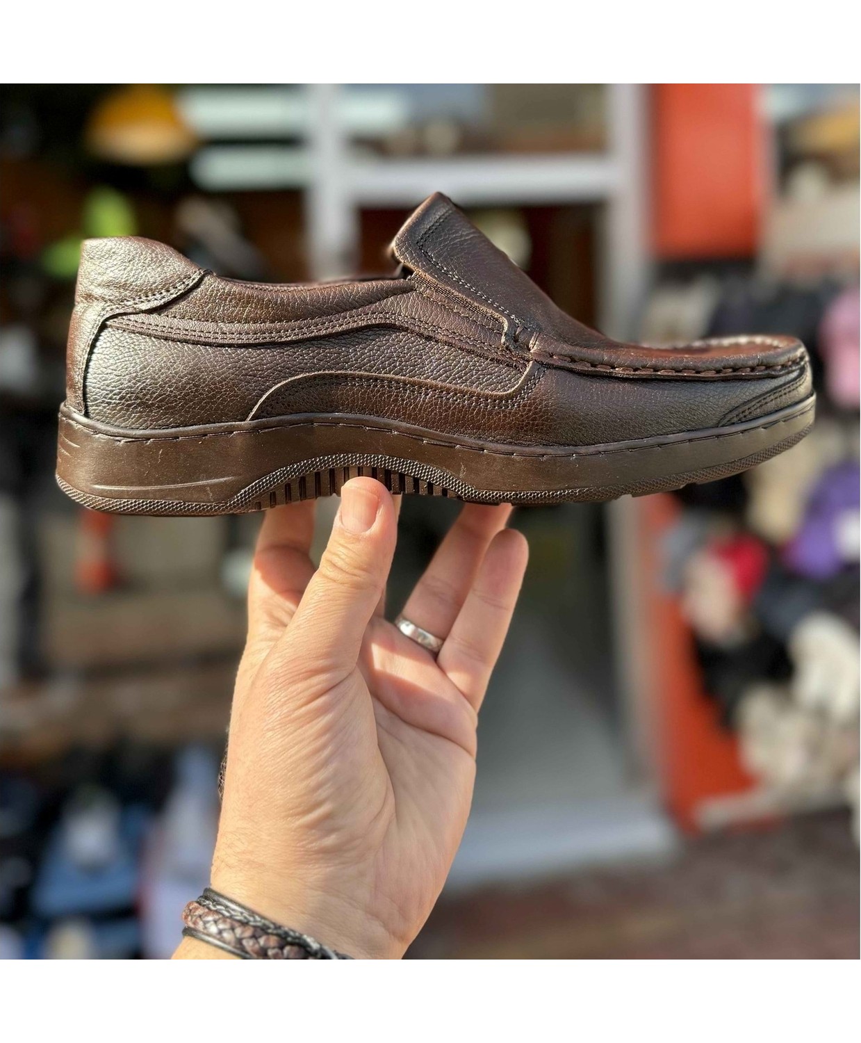 Ayakcity Erkek Günlük Hakiki Deri Full Ortopedik Taban Loafer Ayakkabı - Siyah - 40 görsel 3