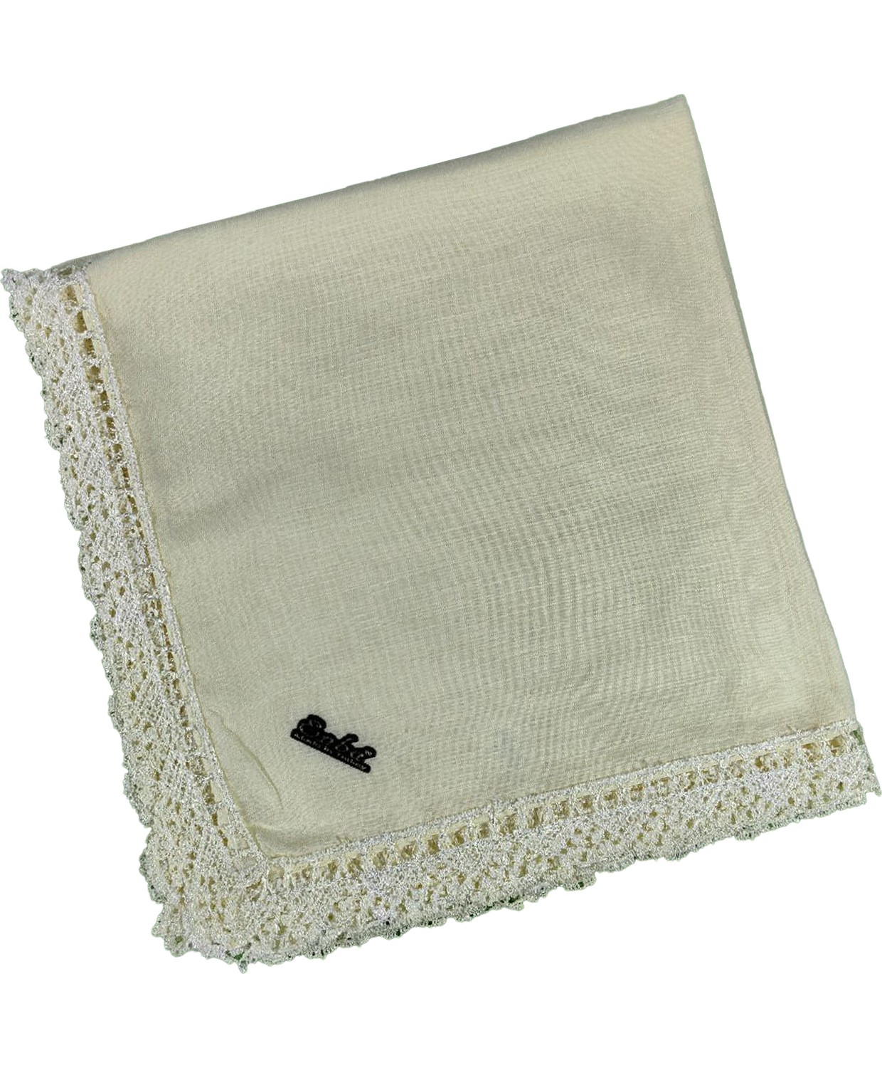 Mim Eşarp ve Şal Enba Pamuklu Iğne Oyalı Namaz ve Mevlüt Örtüsü 110X110 cm görsel 8