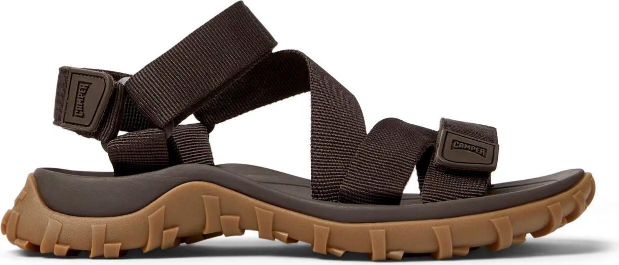 Camper %100 Geri Dönüştürülmüş Polyester Koyu Kahve Erkek Sandalet Drift Trail Sandal görsel 5