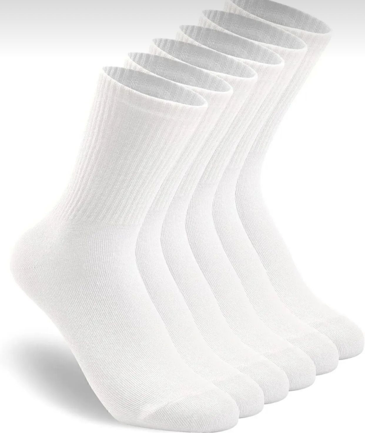 6 Çift Pamuklu Tenis Çorap Soket Boy