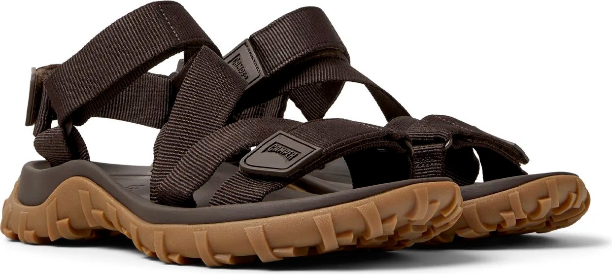 Camper %100 Geri Dönüştürülmüş Polyester Koyu Kahve Erkek Sandalet Drift Trail Sandal