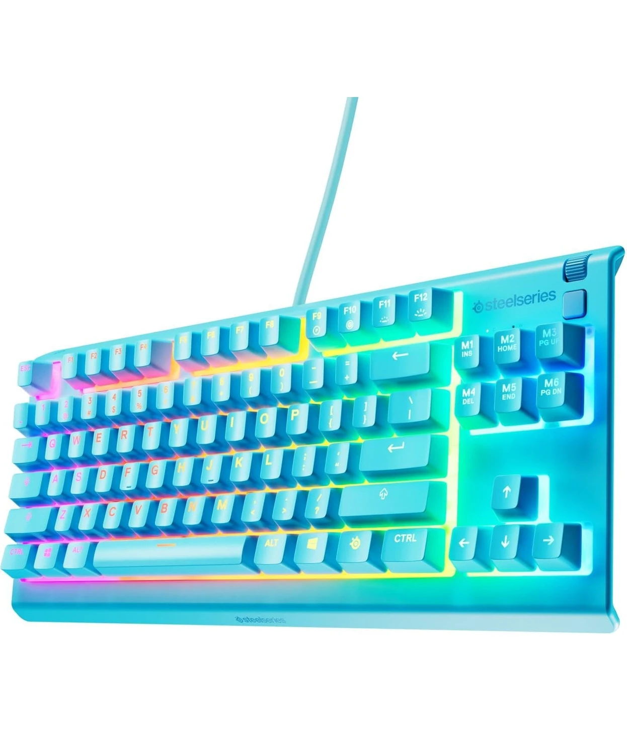 Resim Steelseries Apex 3 Tkl Rgb Suya ve Toza Dayanıklı Türkçe Gaming Klavye – Mavi 