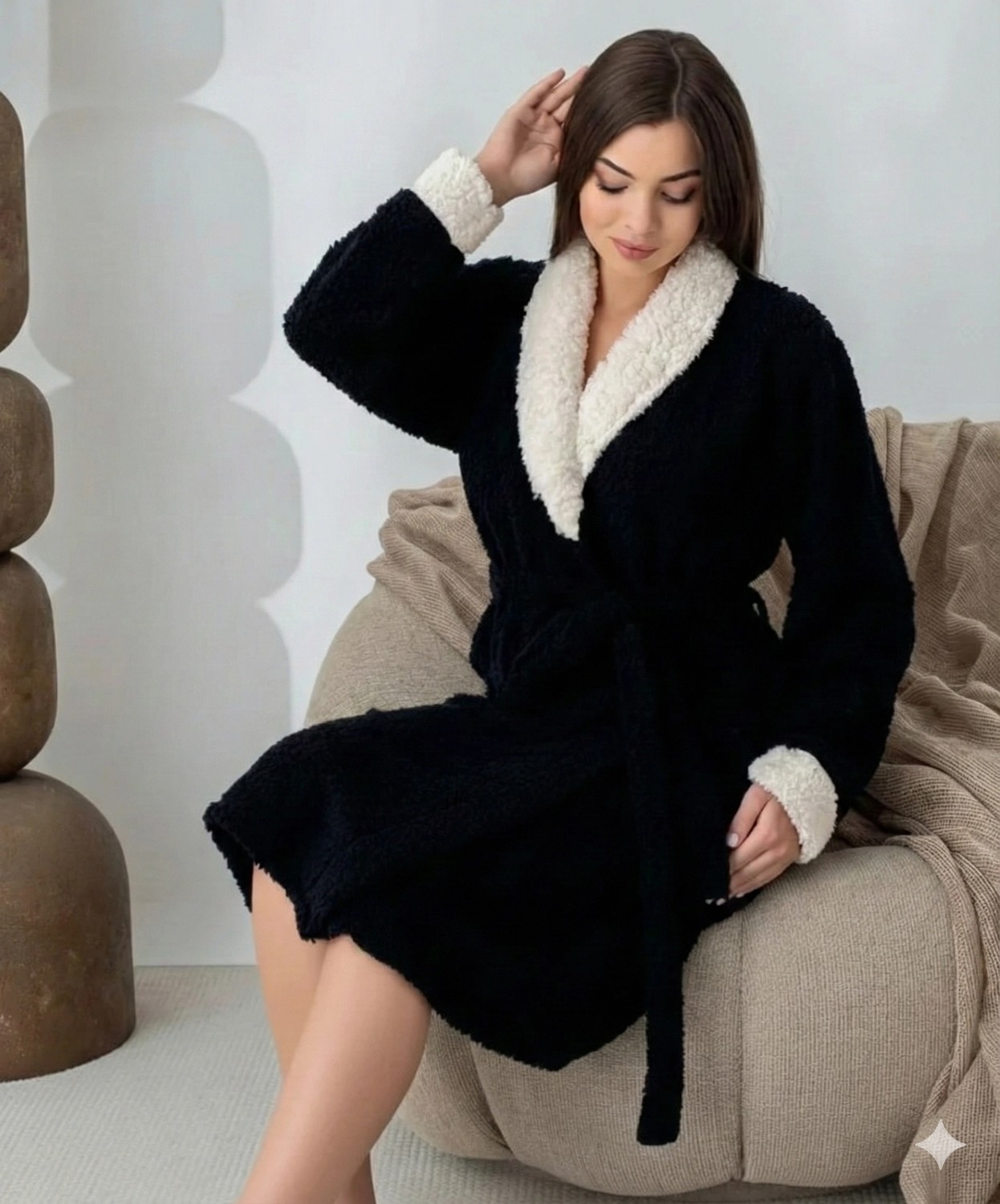 Yelena Boyraz 0047 Kadın Sharpi Welsolf Sabahlık