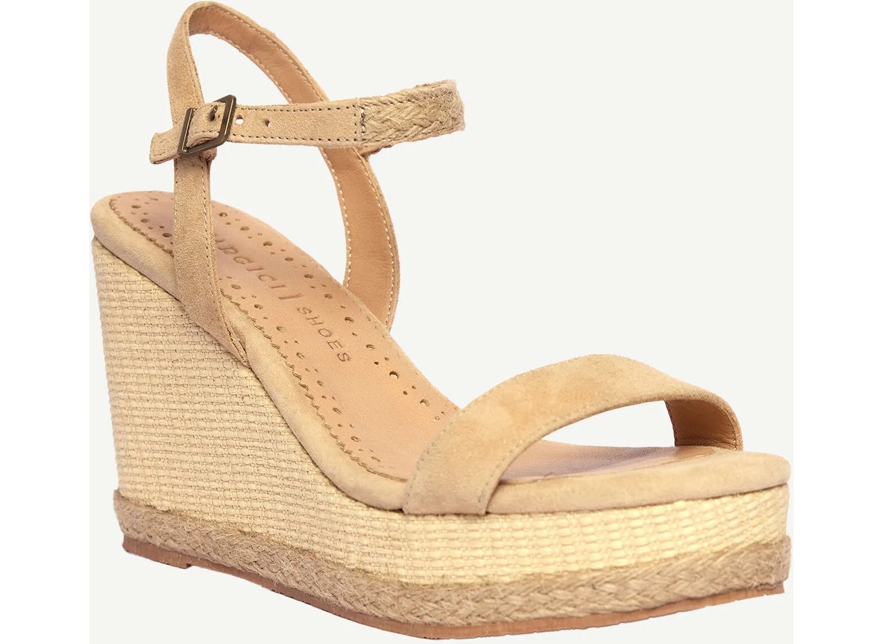 Yargıcı Tek Bantlı Tabanı Hasır Sargılı Süet Espadril görsel 8