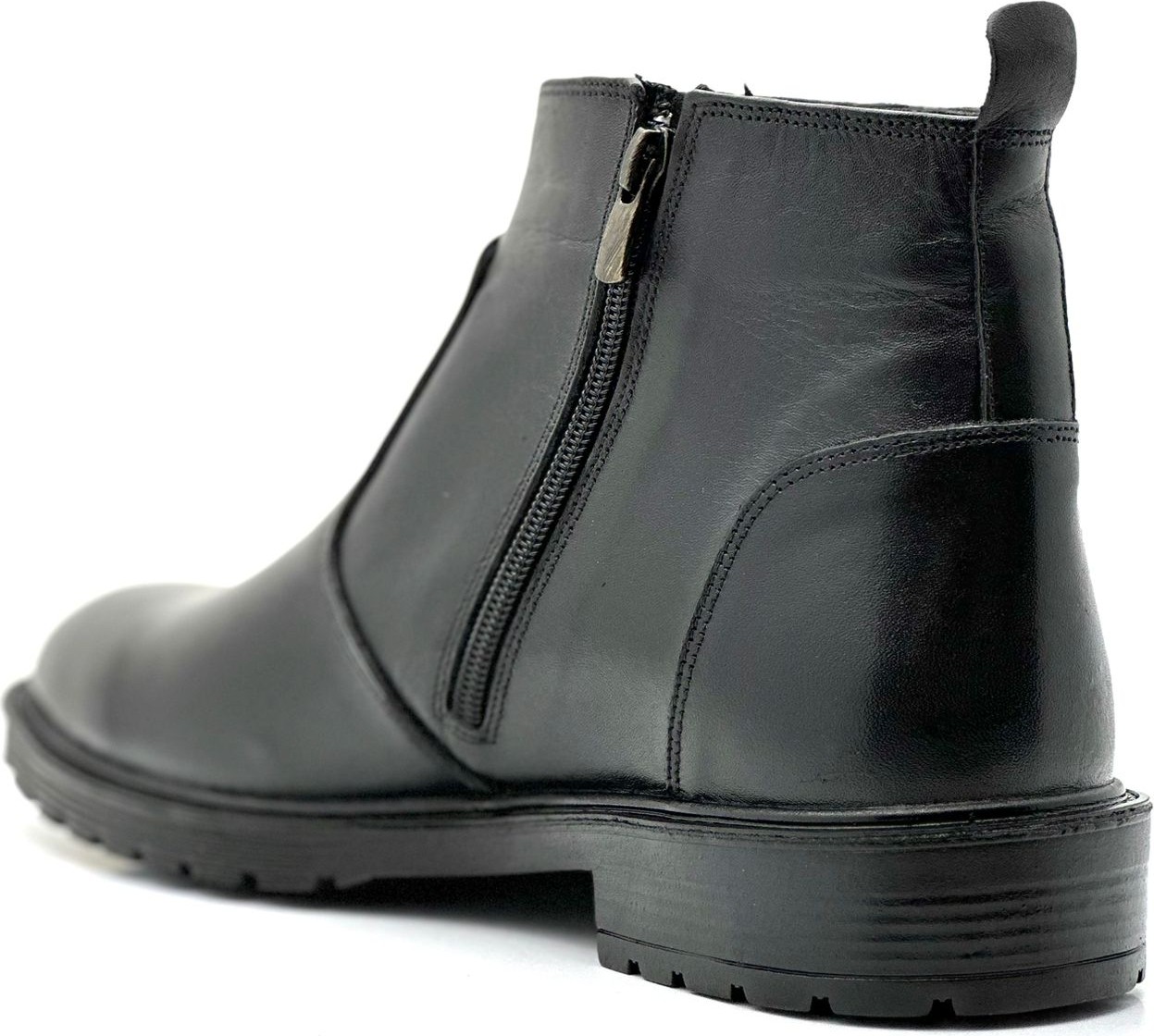 Bess Shoes Deri Bağcıksız Su Geçirmez Bot | Tam , Antik Deri, Soğuk ve Su Geçirmez, Bağcıksız Bot, Erkek Bot görsel 4