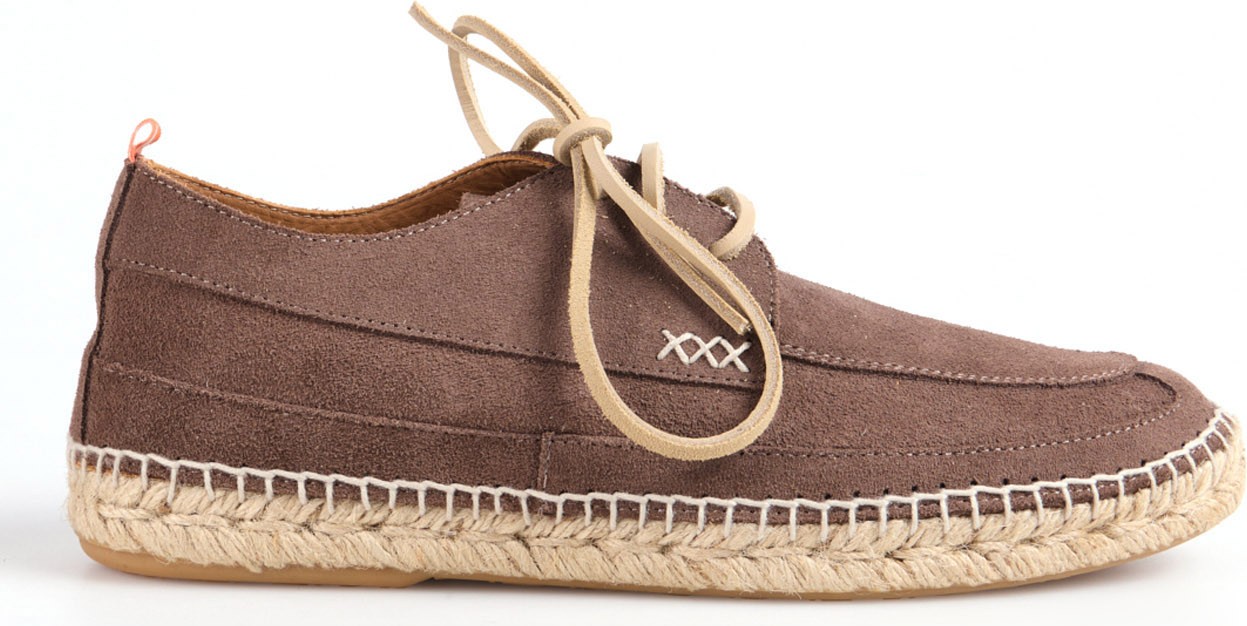 Abarca Deri Taupe Erkek Espadril Blucher Ingles