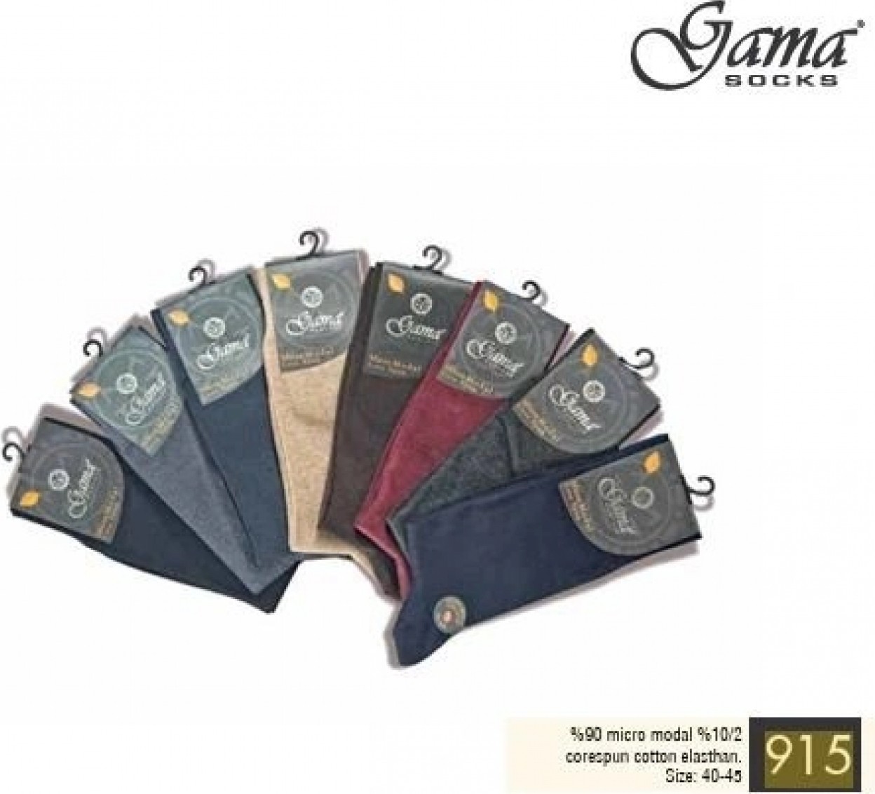 Pileli Store Gama 915 Erkek Mikro Modal Core Spun Pamuk Çorap görsel 2