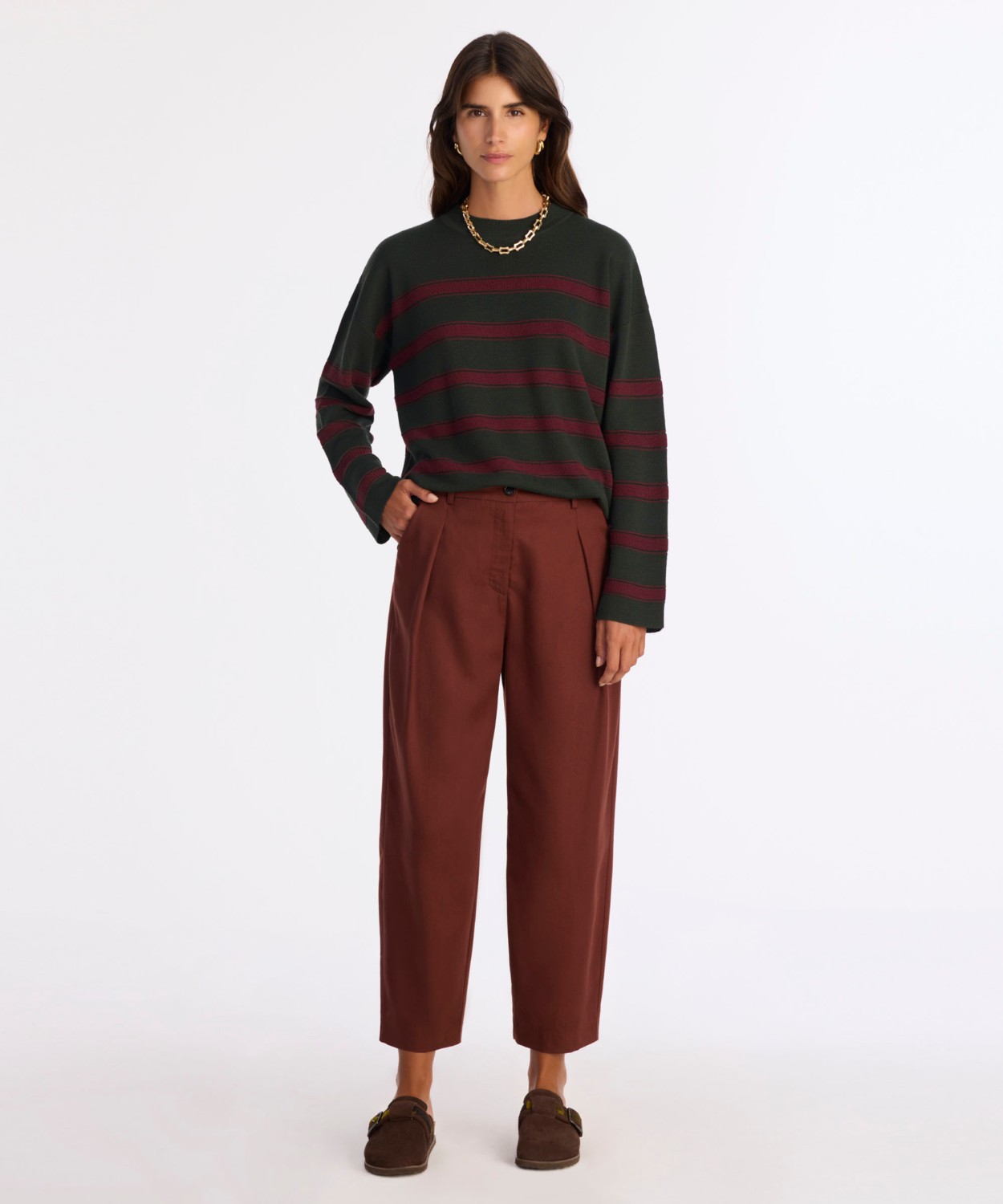 Yargıcı Wide Leg Yüksek Bel Pantolon