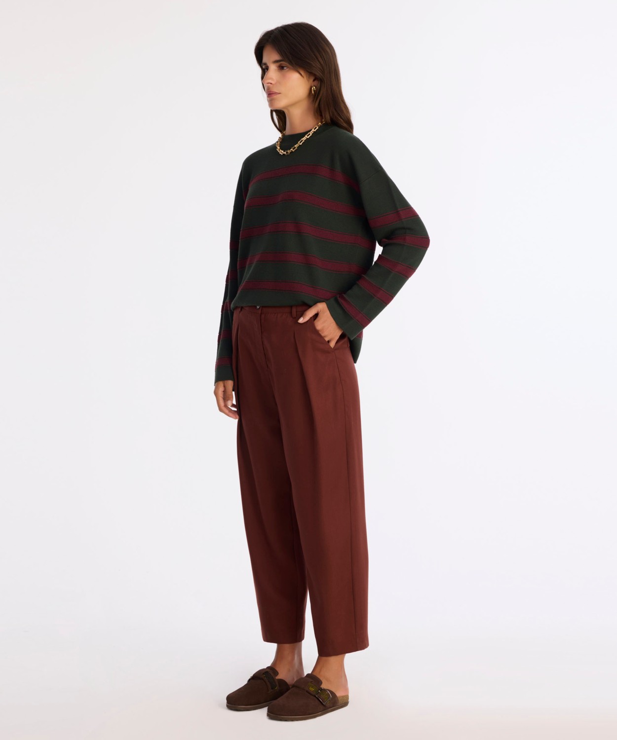 Yargıcı Wide Leg Yüksek Bel Pantolon görsel 3