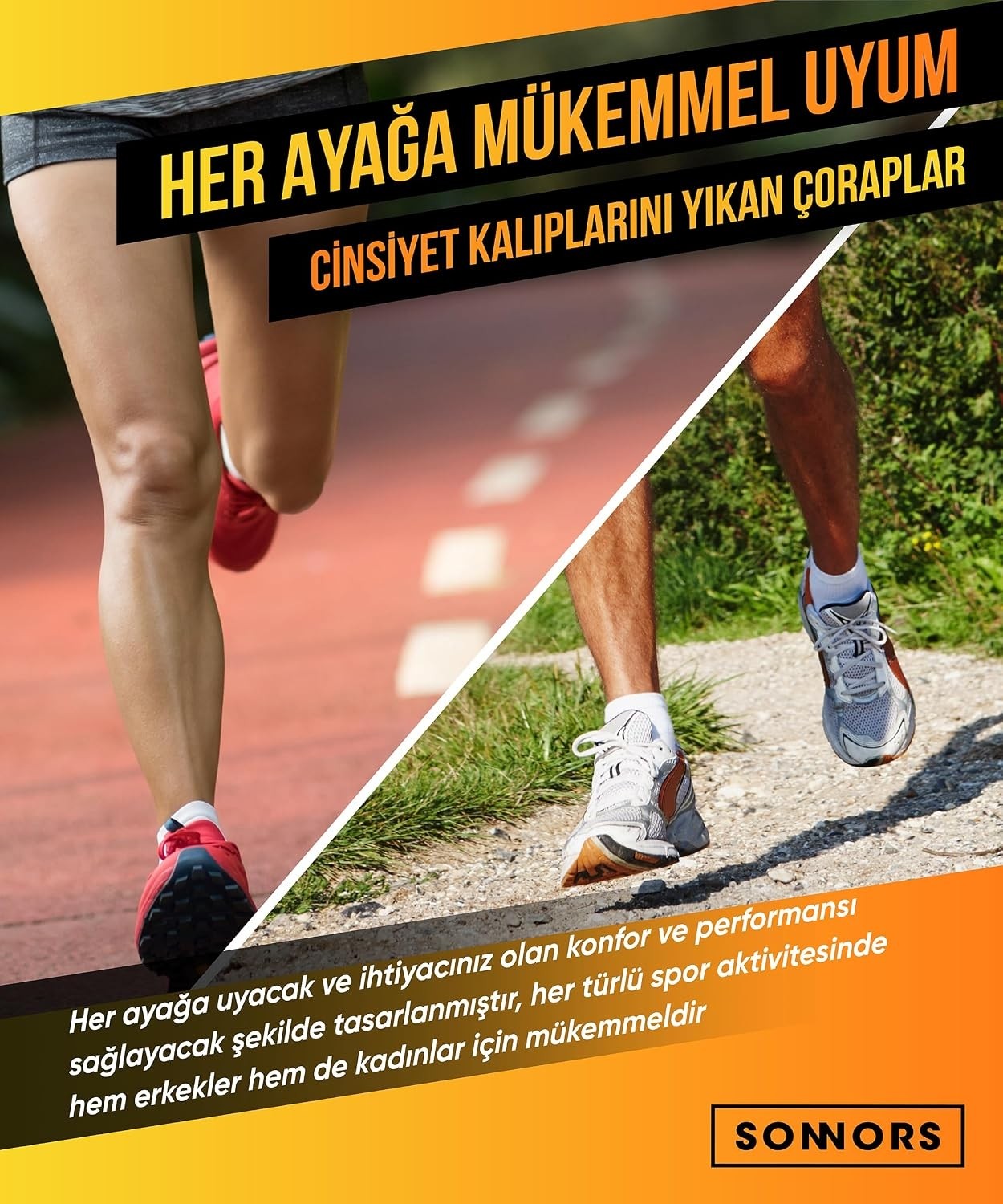 4 Çift Kadın Erkek Kısa Spor Çorabı - Bambu Hafif Nefes Alabilir Düşük Kesim Yastıklı Atle görsel 5
