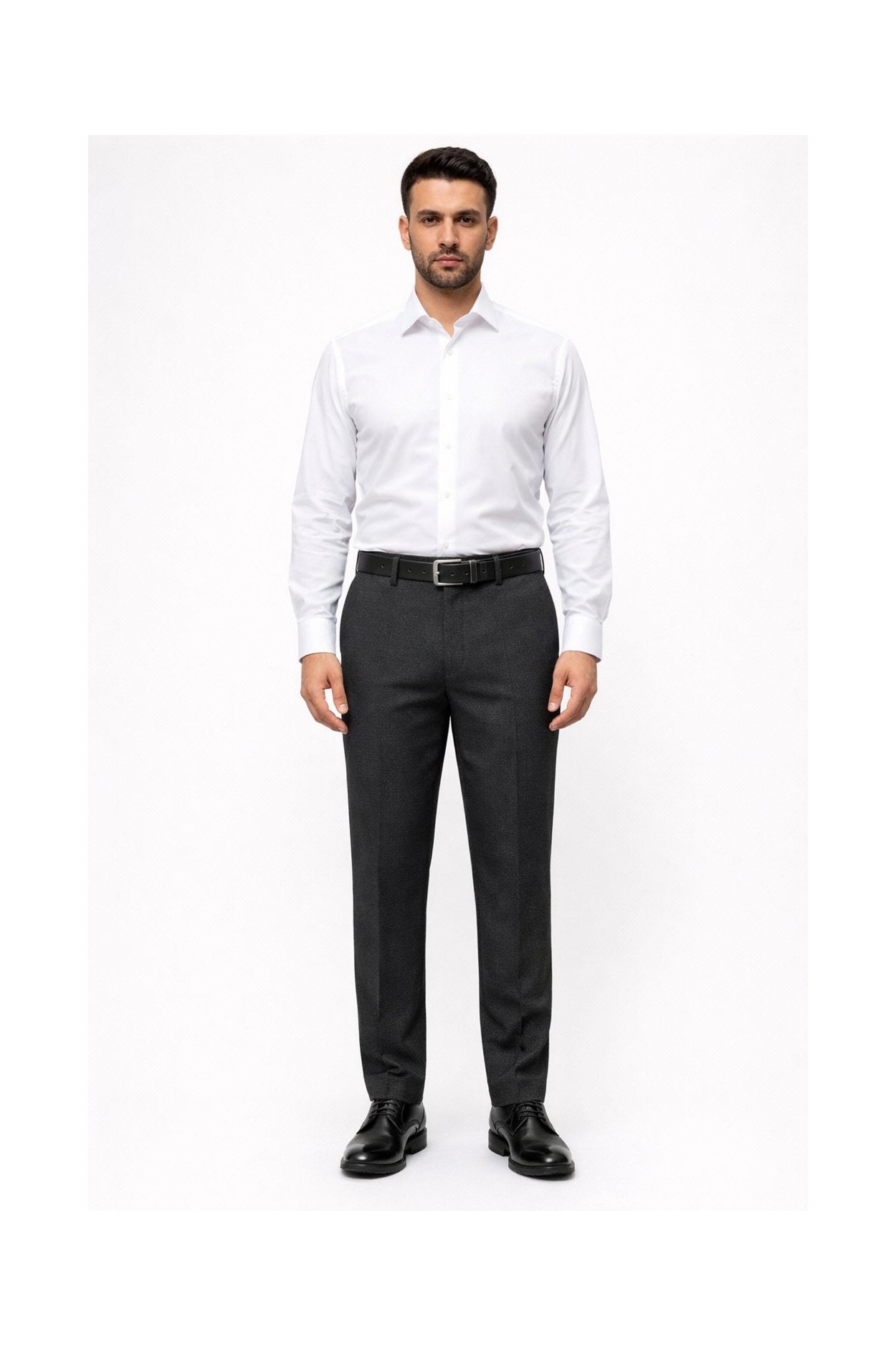 Caserta Regular Fit Likralı Erkek Kumaş Pantolon - 7558 görsel 8