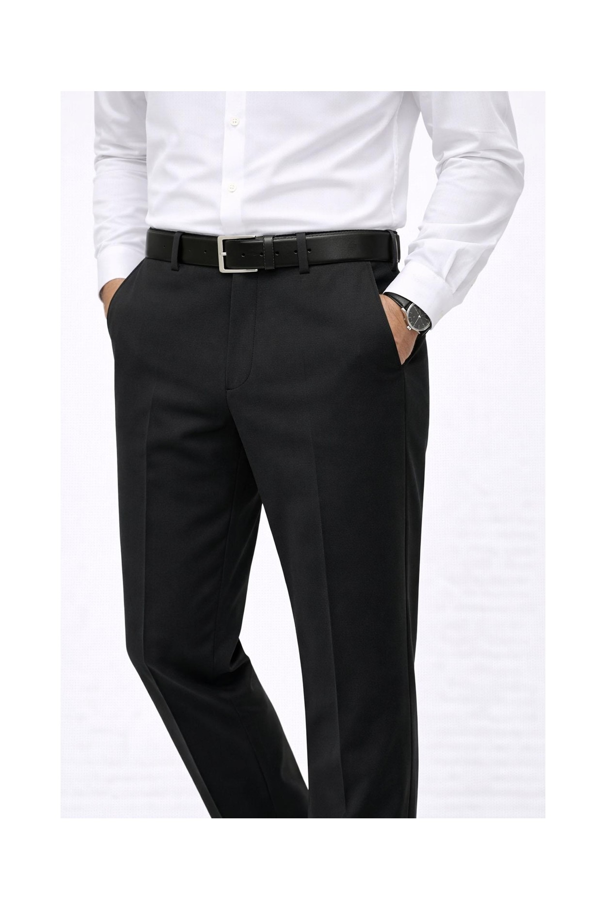 Caserta Regular Fit Likralı Erkek Kumaş Pantolon - 7558 görsel 3