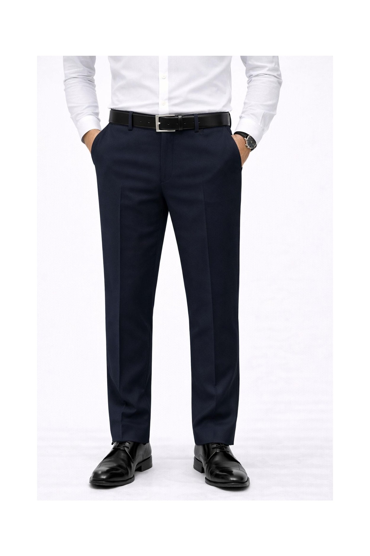 Caserta Regular Fit Likralı Erkek Kumaş Pantolon - 7558 görsel 5