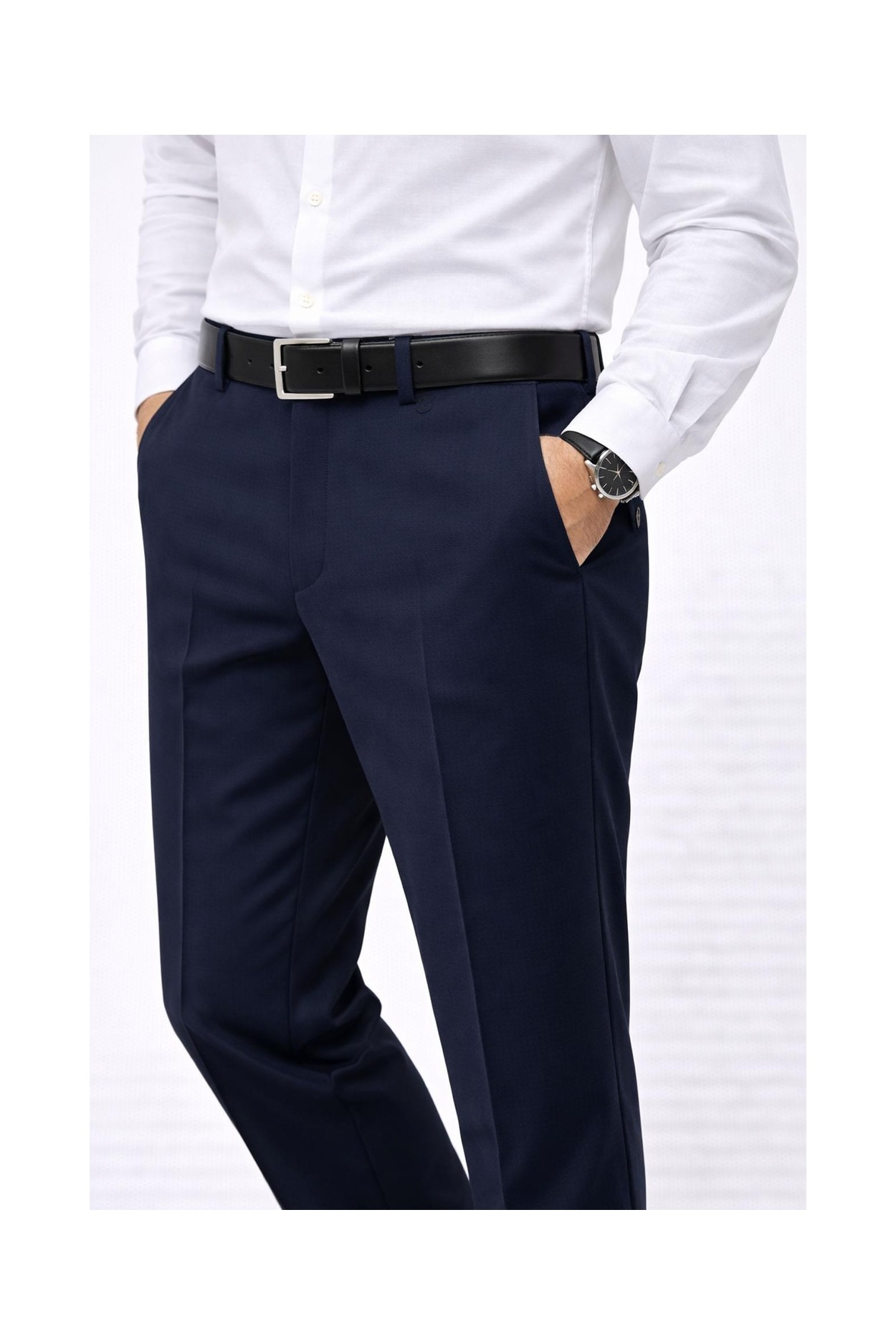 Caserta Regular Fit Likralı Erkek Kumaş Pantolon - 7558 görsel 6