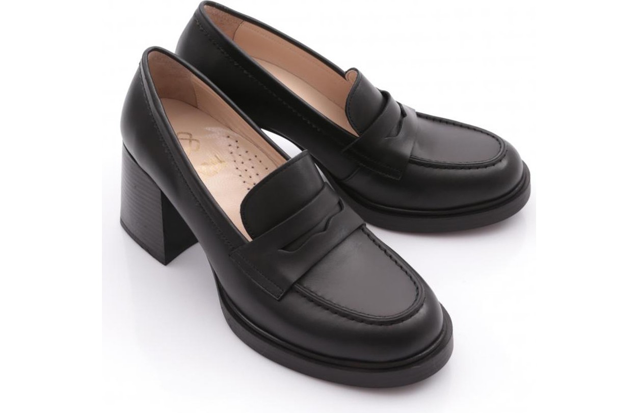 DGN 361 Kadın Topuklu Loafer Ayakkabı görsel 2