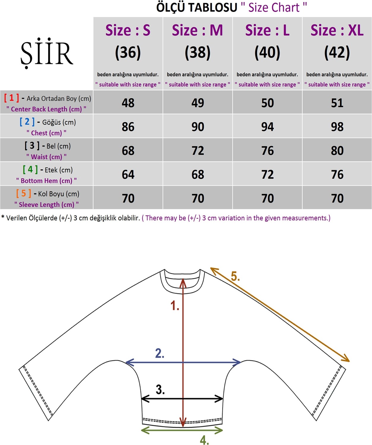 Şiir Asnow Slim Fit Bele Oturan Geniş Uzun Kollu Doğal Viskon Karışımlı Dokulu Jakar Y2K Top & Kadın Bluz - görsel 7