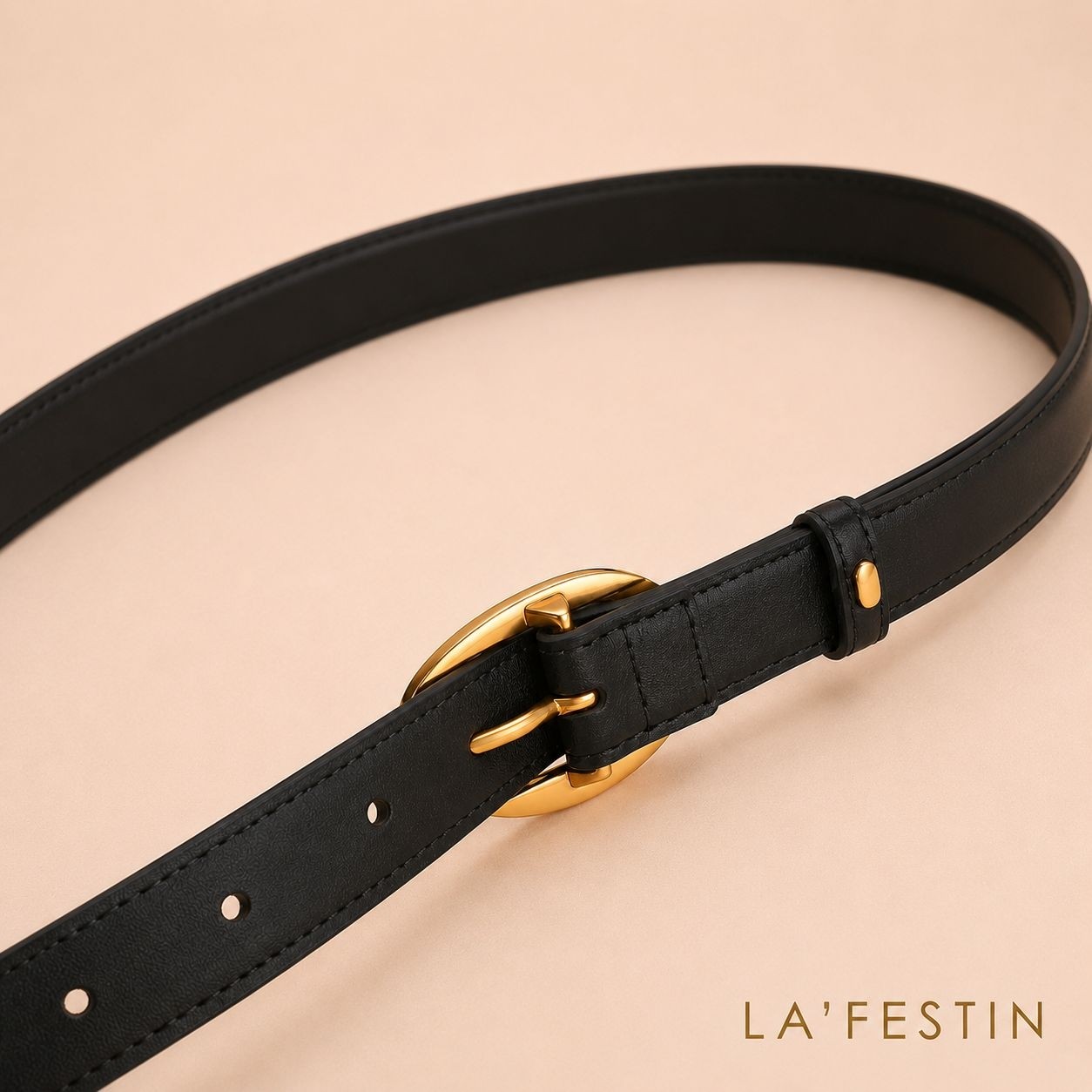 Lafestin Hakiki Deri Gold Toka Kadın Kemeri Pantolon Kemeri, Gömlek Kemeri görsel 7