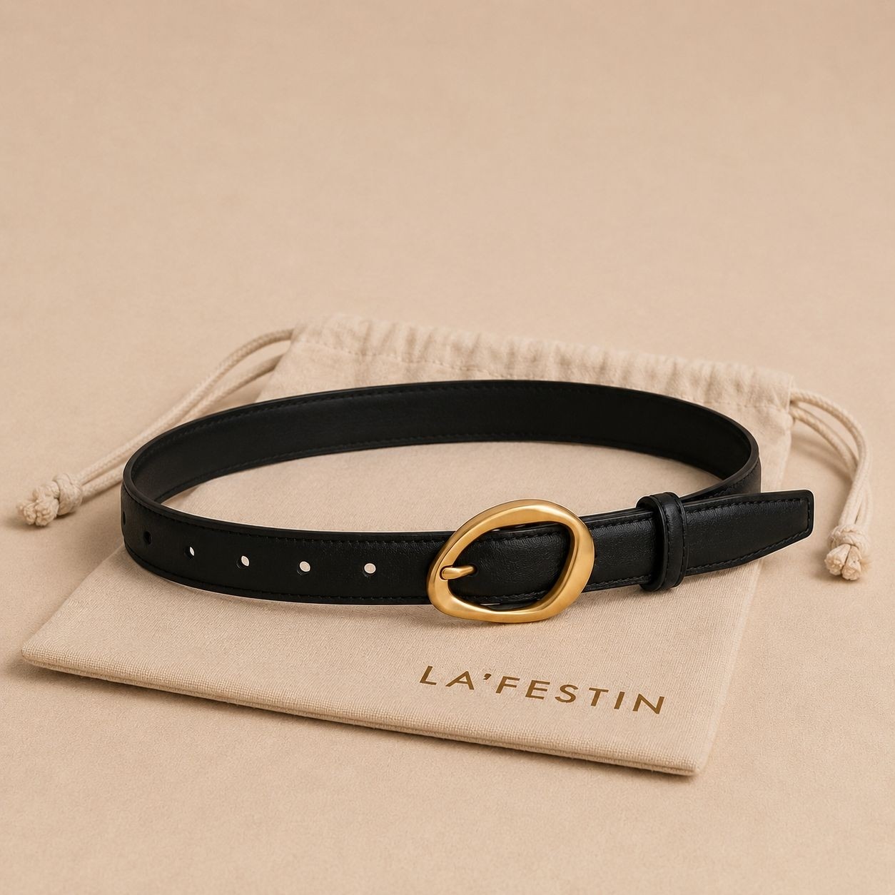 Lafestin Hakiki Deri Gold Toka Kadın Kemeri Pantolon Kemeri, Gömlek Kemeri görsel 8