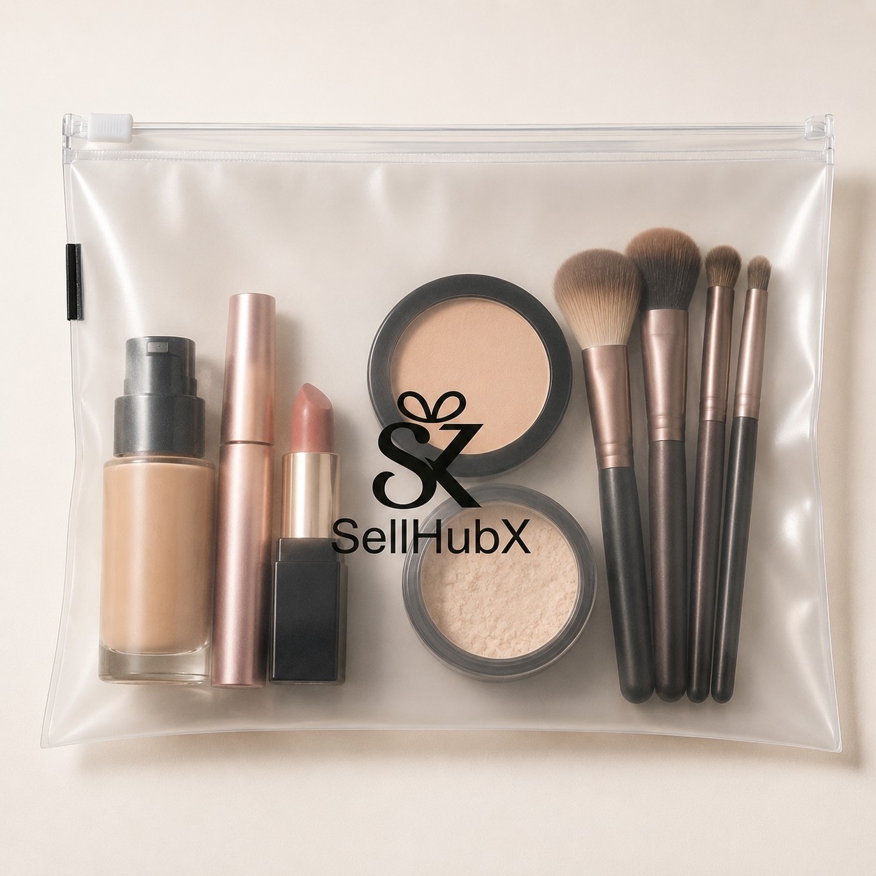 SellHubX 3'lü Fermuarlı Çok Amaçlı Düzenleyici Çanta Seti (30 x 26 Cm), Seyahat, Plaj, Valiz ve Günlük Kullanım Için Şeffaf Organizer görsel 5