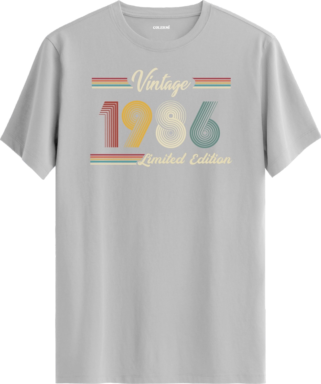 Colermi Klasik Vintage Tişört 1986 Tarihli Doğum Günü Hediyesi Bisiklet Yaka Vintage Tshirt görsel 7