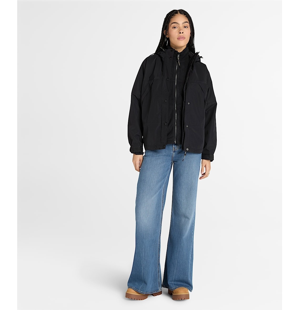 Timberland Winnick Waterproof 3in1 Jacket - Fleece Kadin Bej Mont TB0A2R5MEYK1 görsel 2