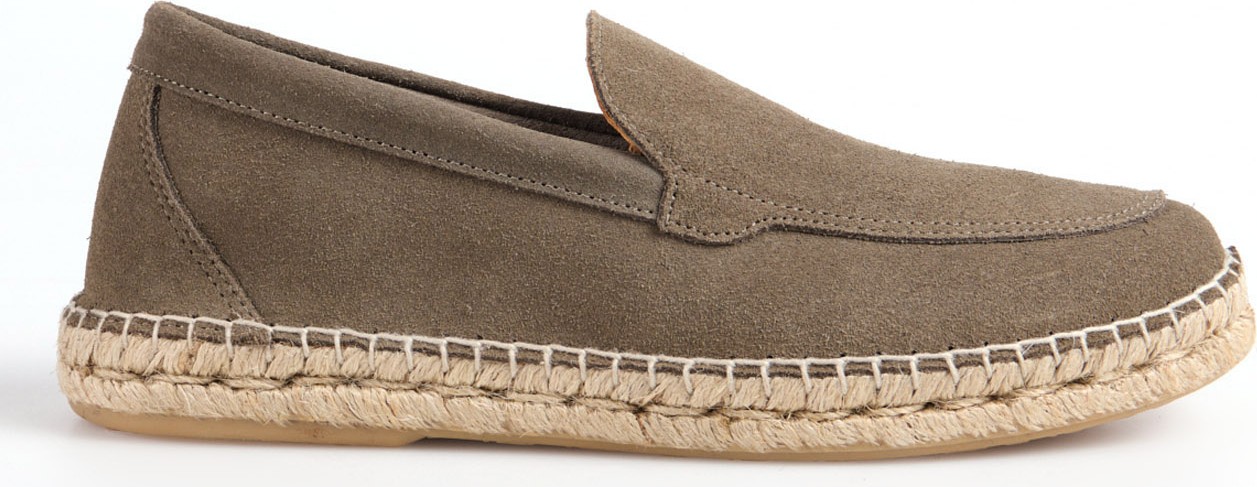 Abarca Deri Haki Erkek Espadril Mocasın Lıso