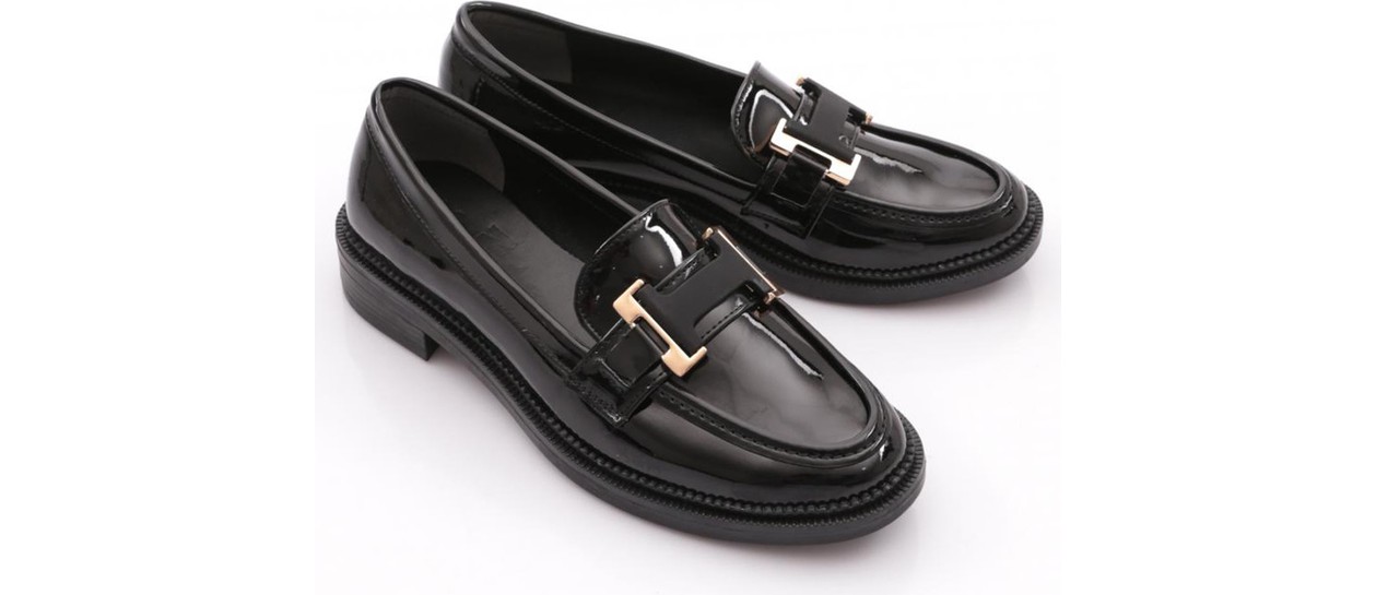DGN 2623004 Kadın Tokalı Loafer Ayakkabı görsel 6