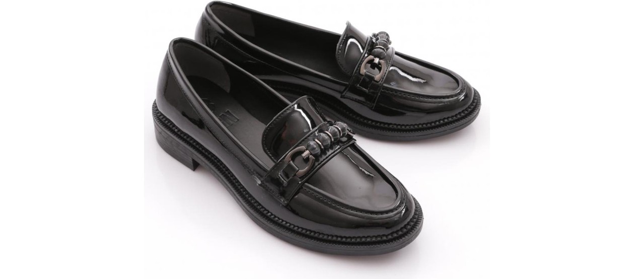 DGN 2623003 Kadın Tokalı Loafer Ayakkabı görsel 6