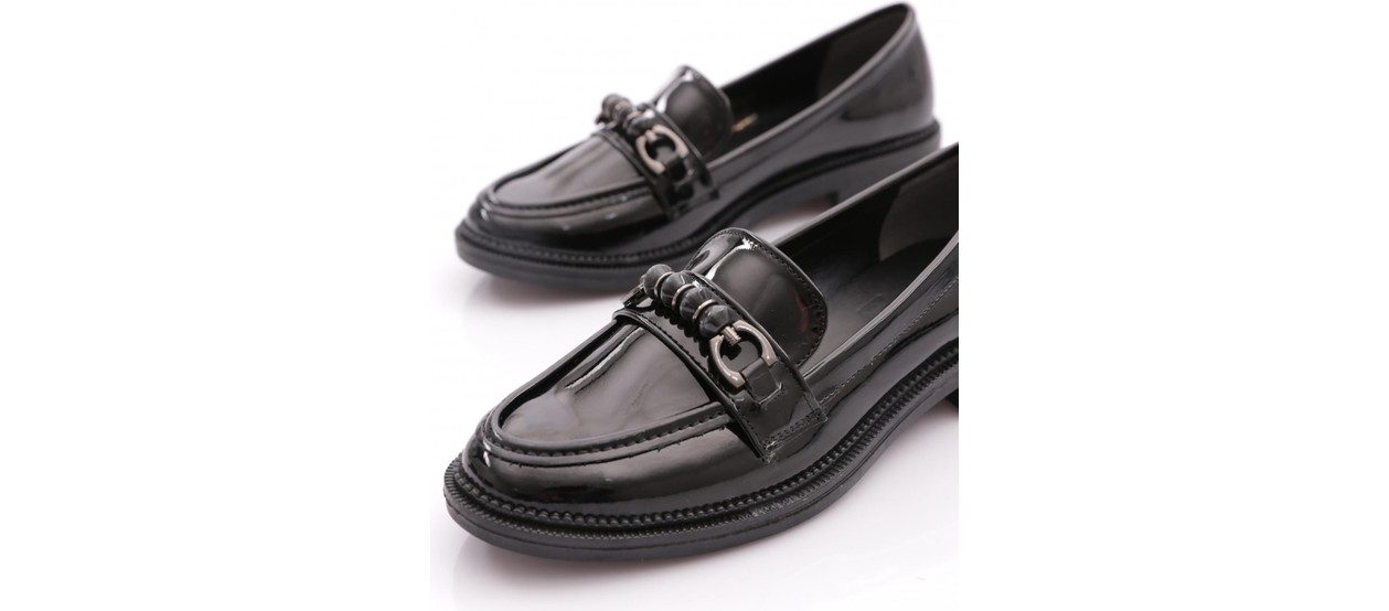 DGN 2623003 Kadın Tokalı Loafer Ayakkabı görsel 8