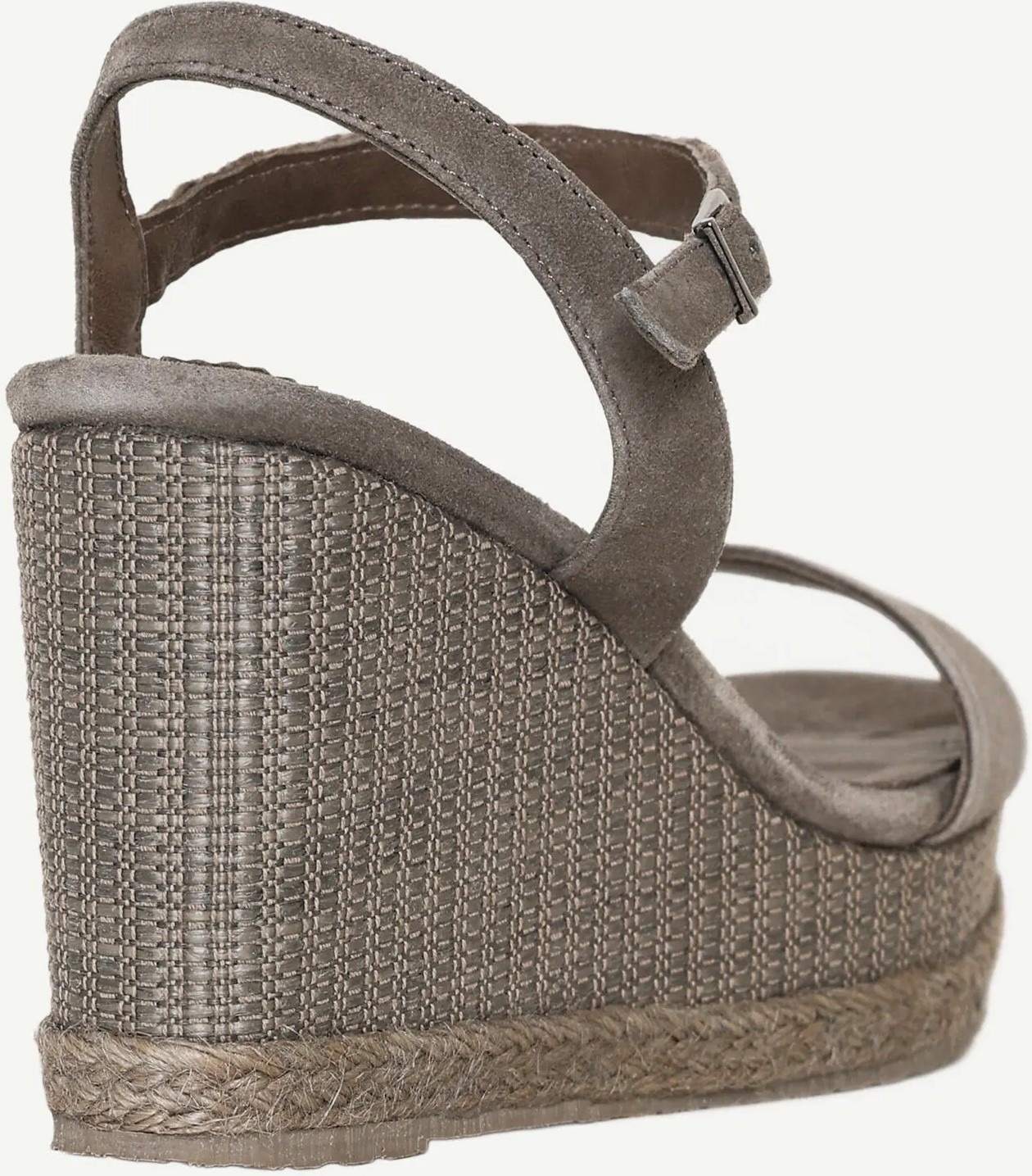 Yargıcı Tek Bantlı Tabanı Hasır Sargılı Süet Espadril görsel 4