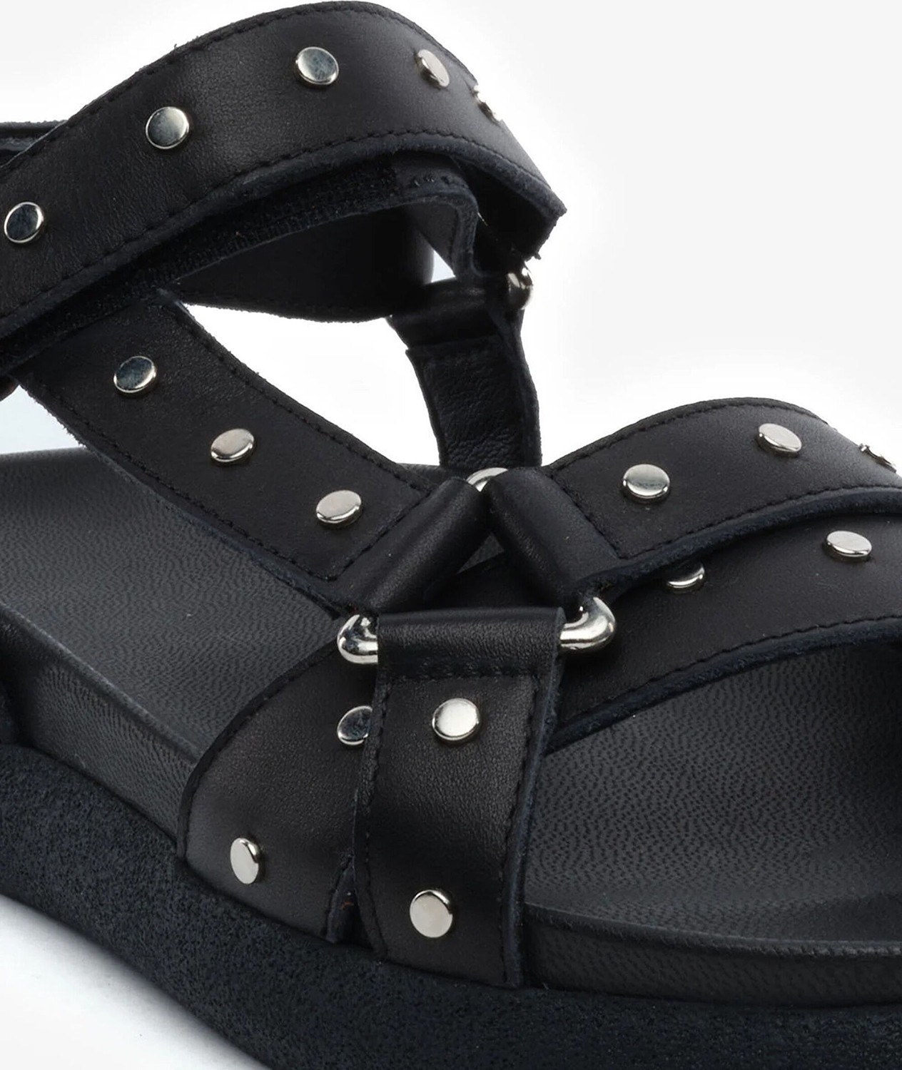 Greyder Kadın Siyah Hakiki Deri Sandalet 5Y2CS34480 görsel 5