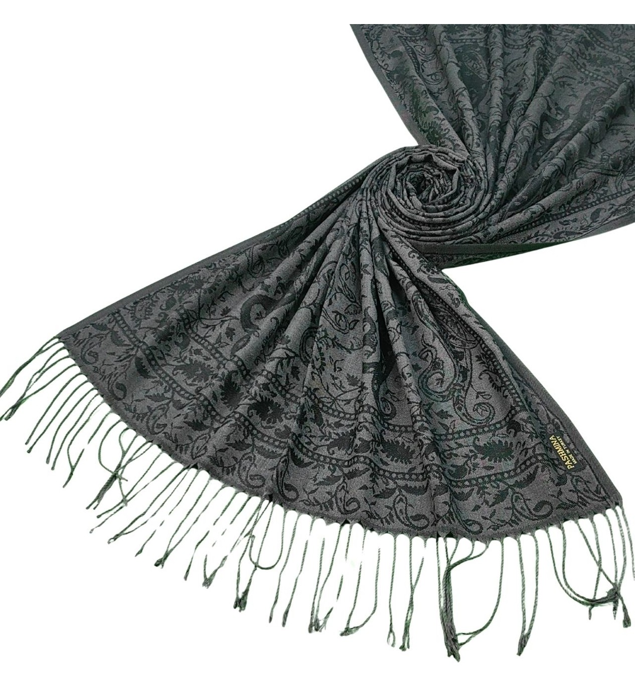Mim Eşarp ve Şal Otantik Paşmina Şal 75X190 cm görsel 6