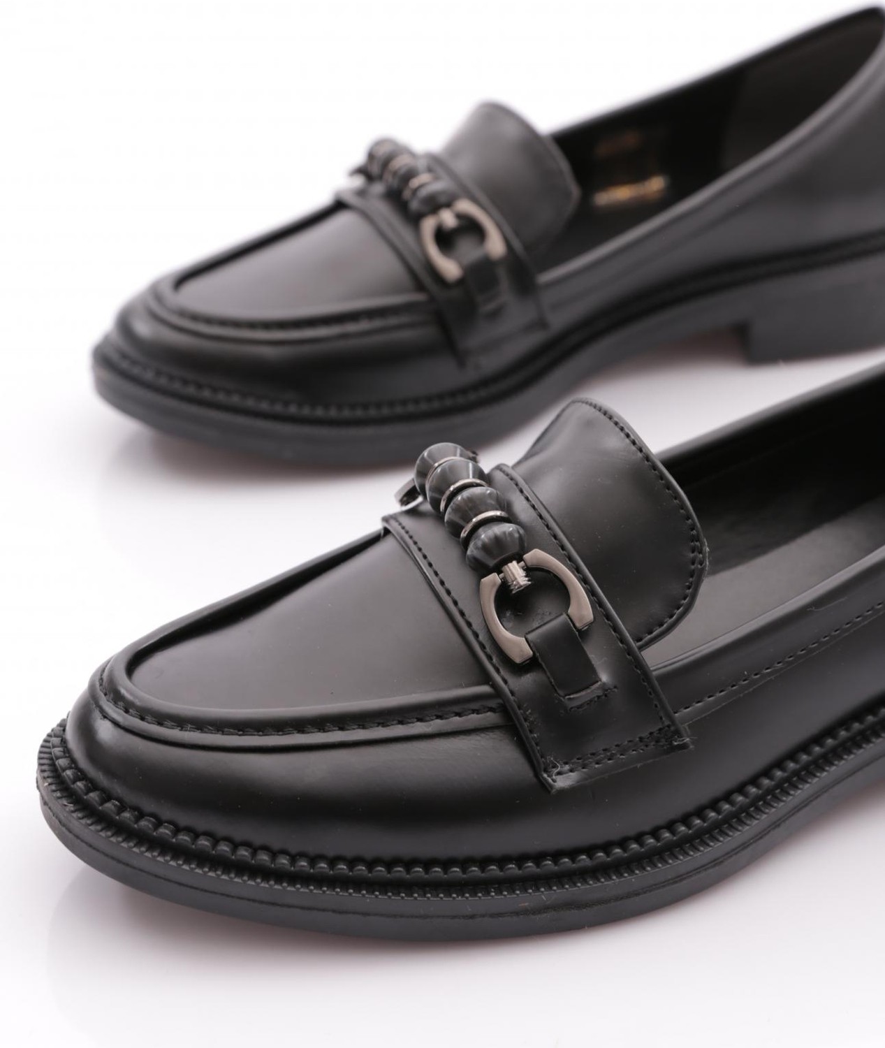 DGN 2623003 Kadın Tokalı Loafer Ayakkabı görsel 4