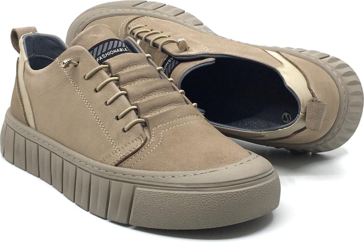 Taşpınar Ayakkabı Taşpınar 825 %100 Hakiki Nubuk Deri Erkek Günlük Rahat Kışlık Sneaker Ayakkabı Yeni Sezon 40-44