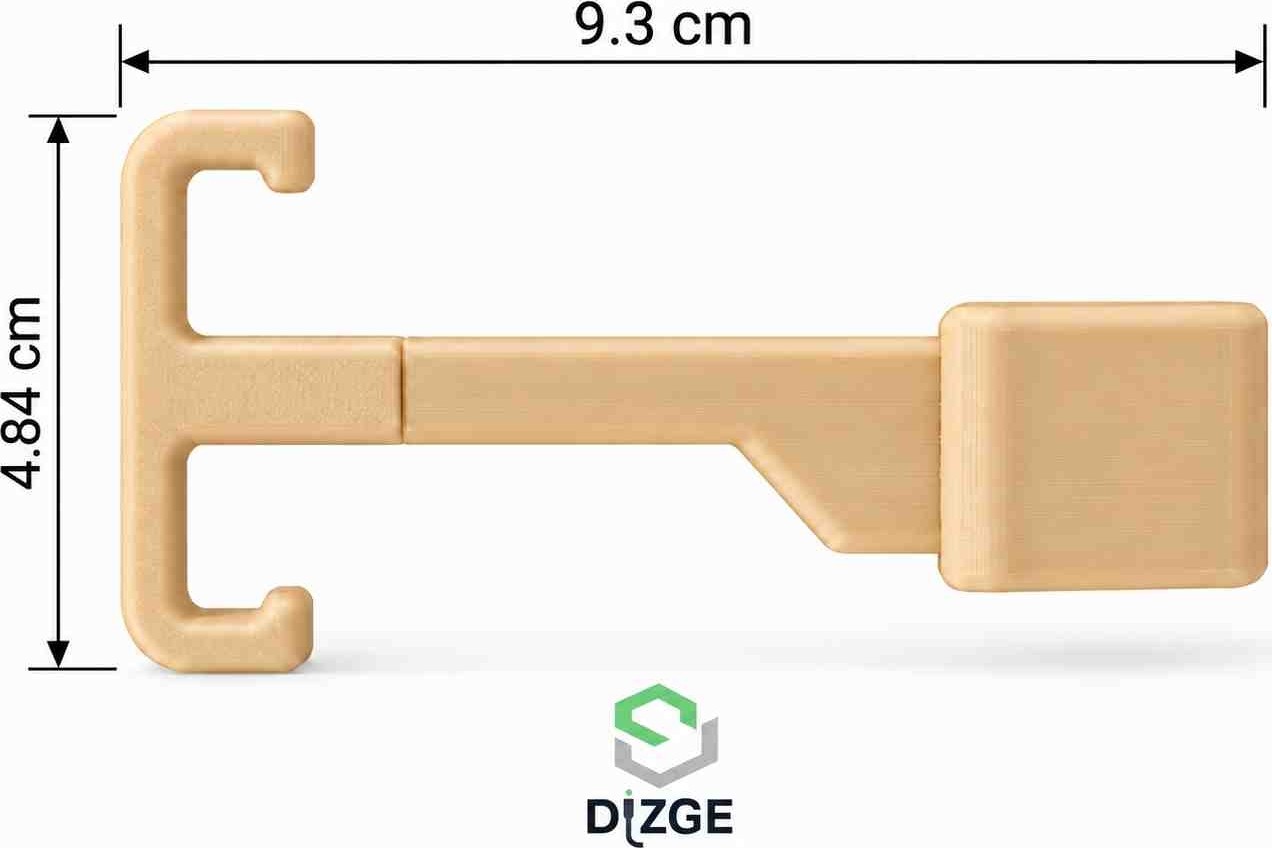 Dizge 3’lü Pantolon Askısı, Çift Kancalı Dolap Içi Düzenleyici Askı Aparatı görsel 4