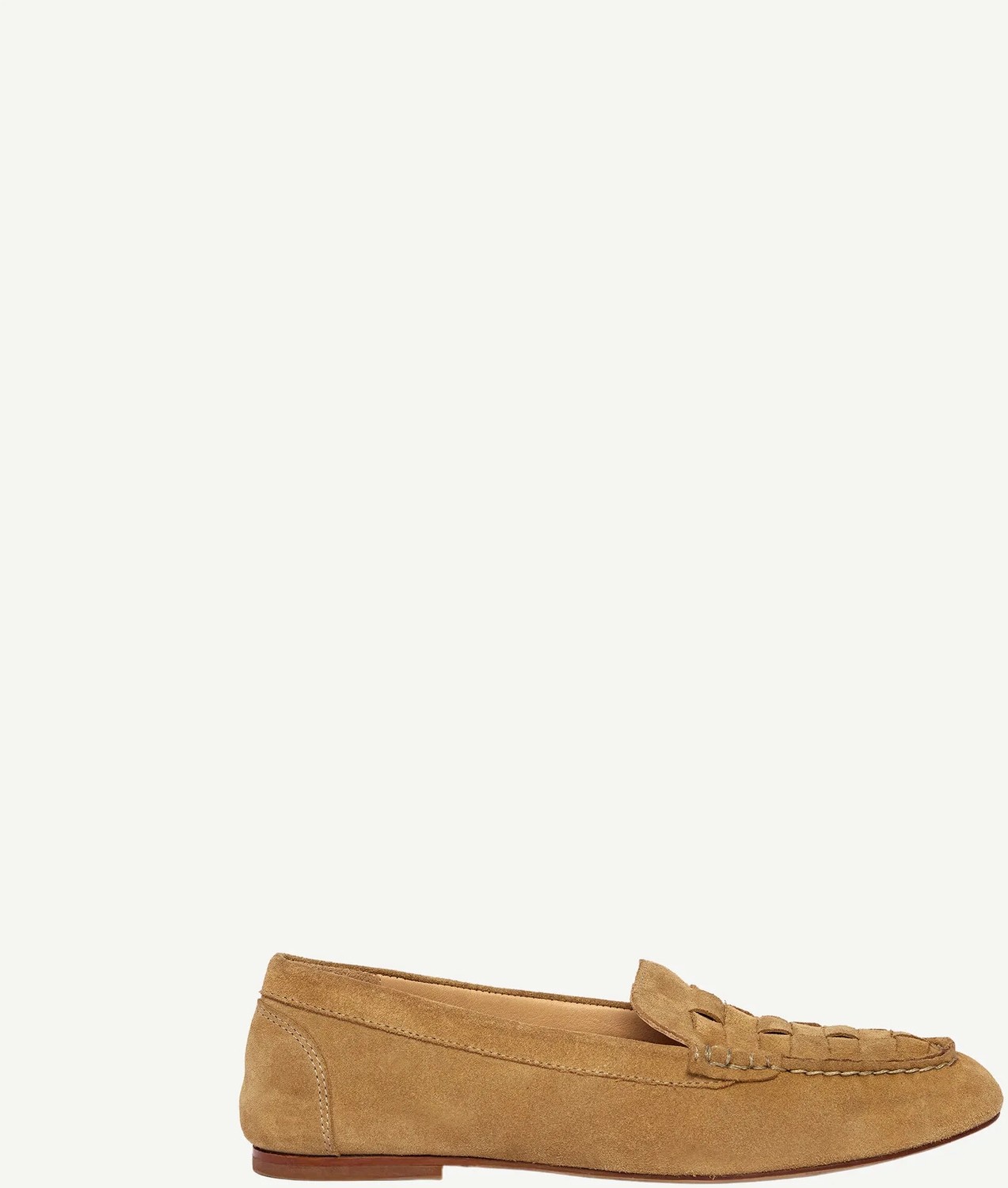 Yargıcı Örgü Detaylı Süet Loafer