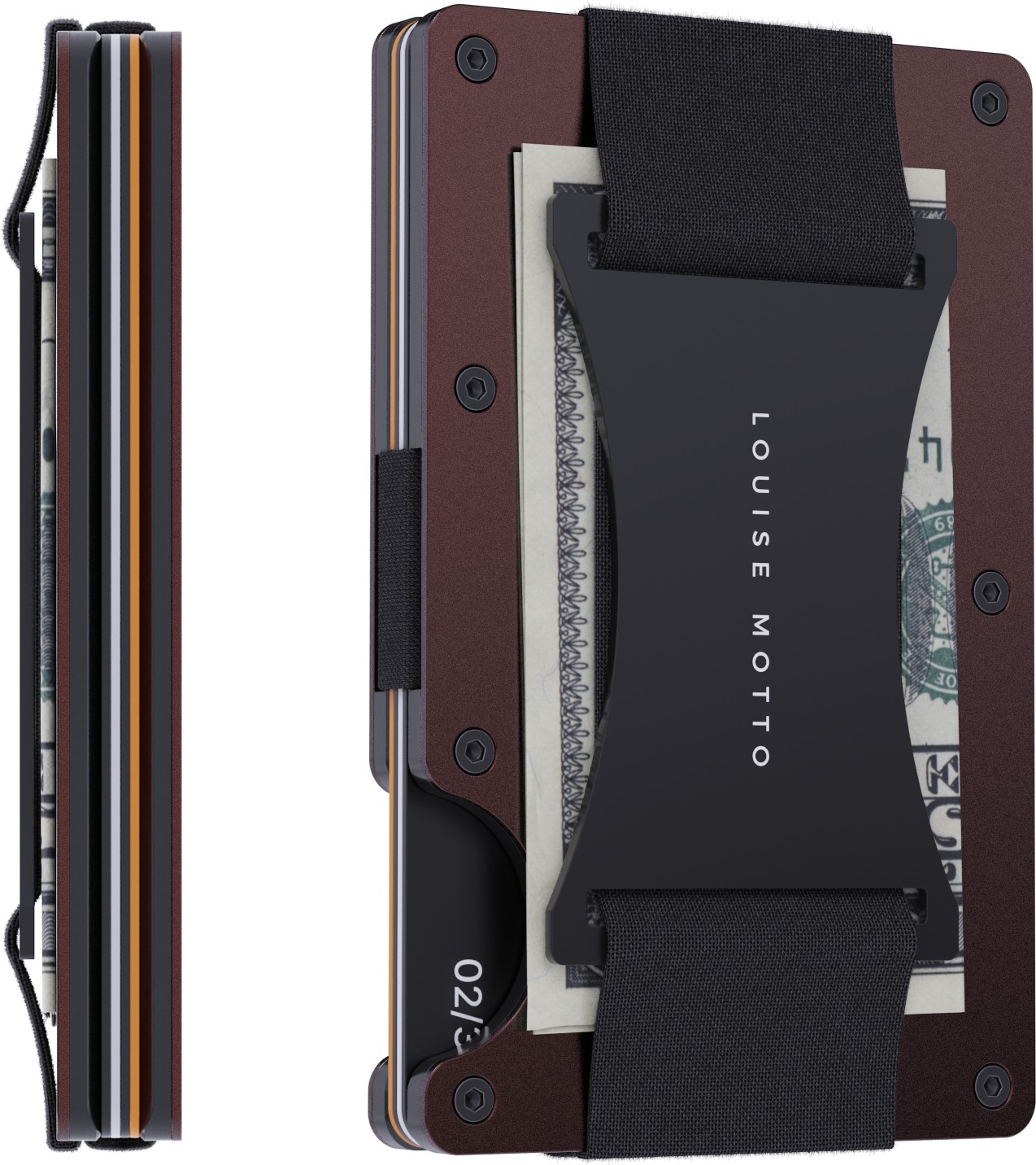 Louise Motto - Cardx - Burano Strap - Yeni Nesil Minimalist Cüzdan & Kartlık Premium Malzeme, Rfıd Korumalı- Siyah
