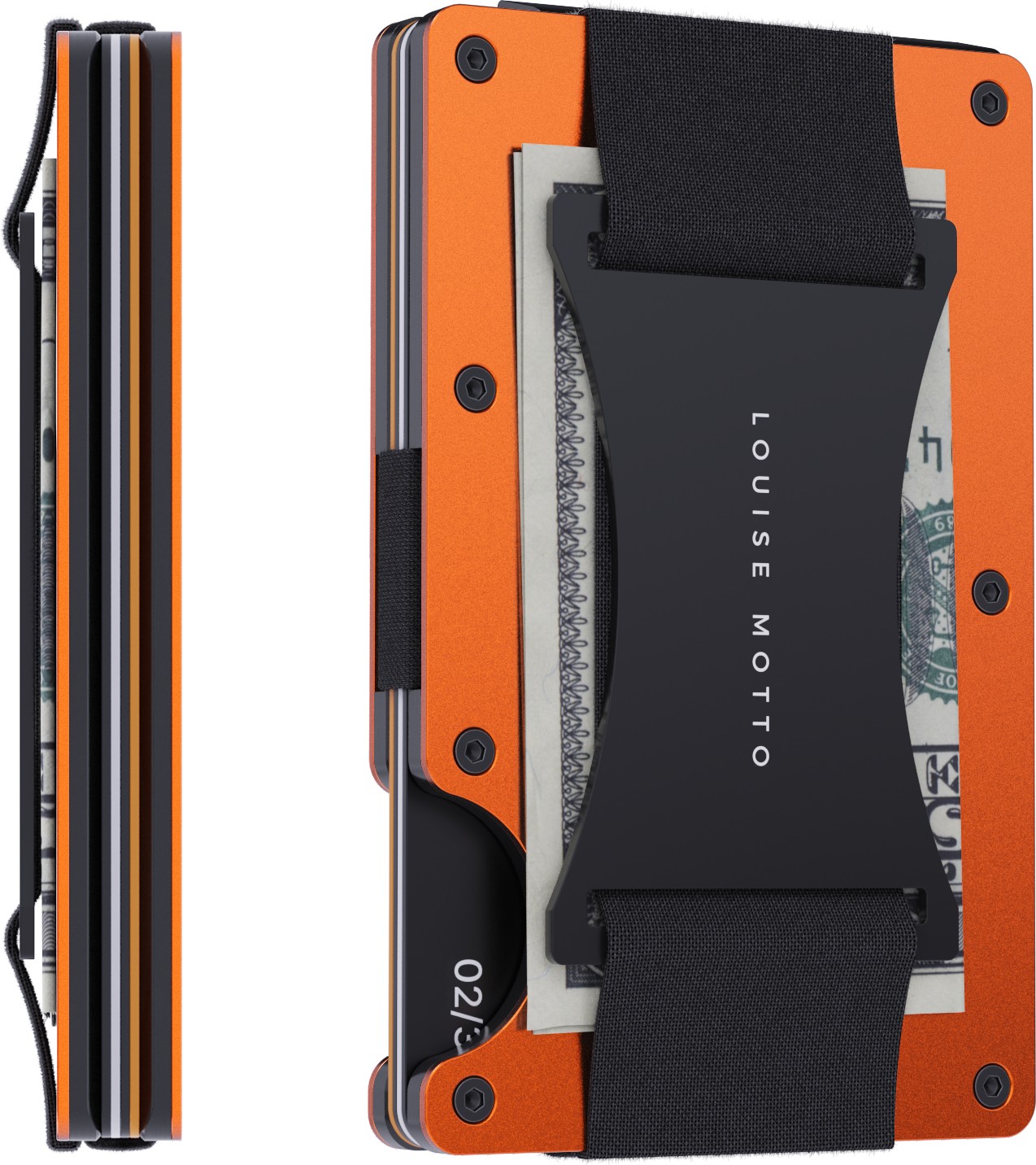 Louise Motto - Cardx - Burano Strap - Yeni Nesil Minimalist Cüzdan & Kartlık Premium Malzeme, Rfıd Korumalı- Siyah