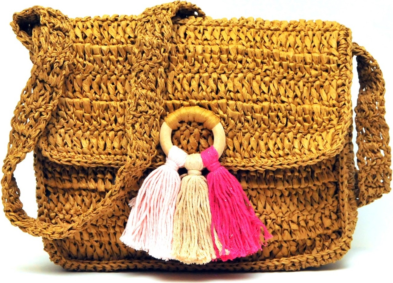 Handmade Rafya Ip Tasarım Çanta